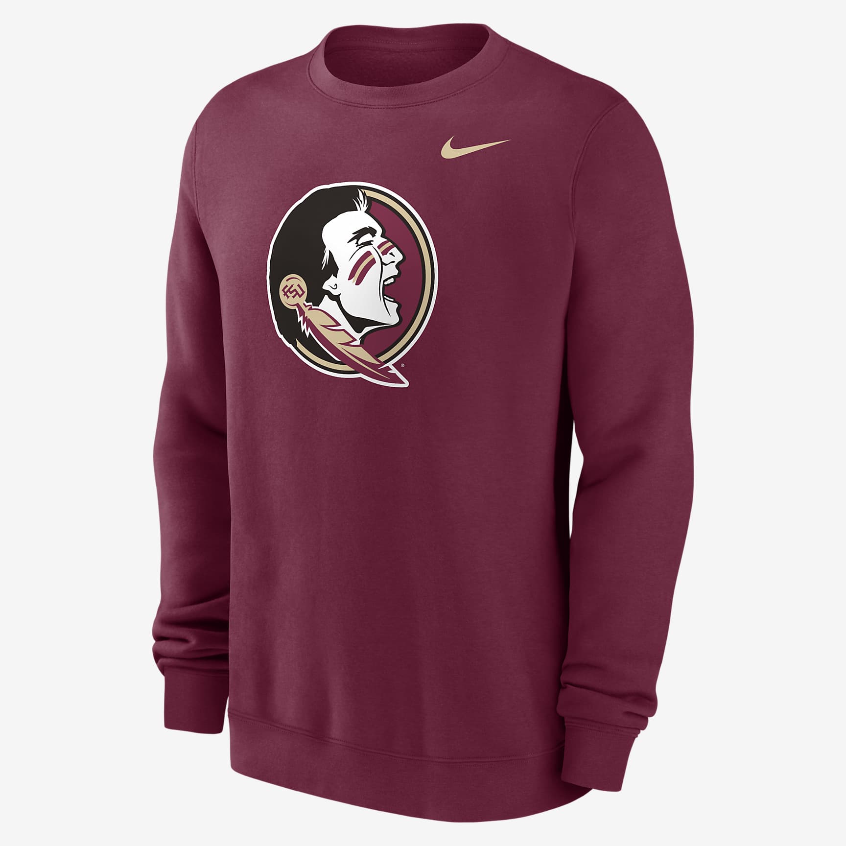 Florida State Seminoles Primetime Evergreen Logo Men's Nike College Pullover Crew