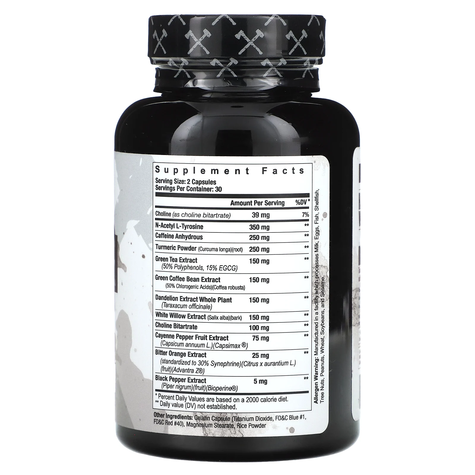 Axe & Sledge Supplements, Double Time, средство для сжигания жира, 60 капсул