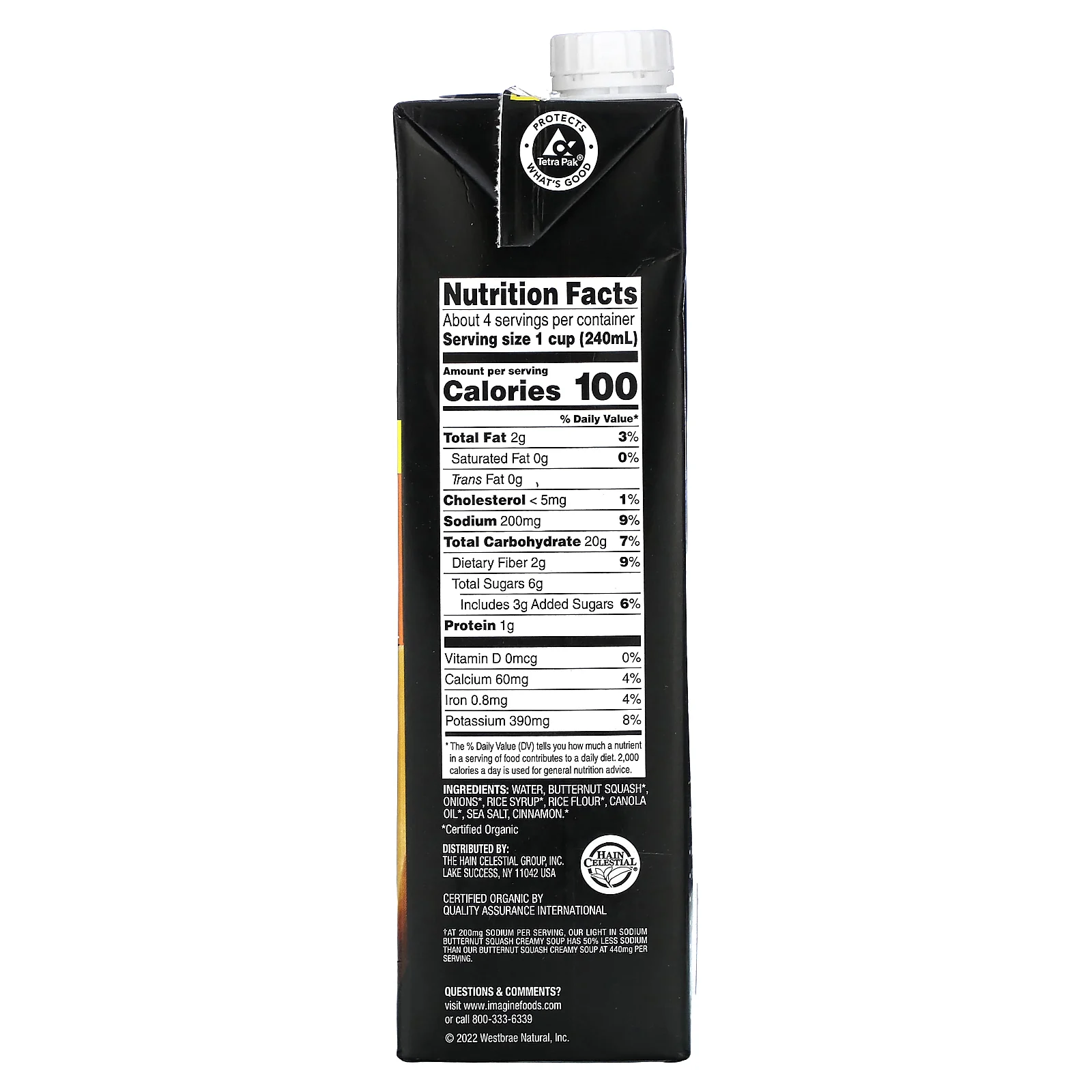 Imagine Soups, органический крем-суп, мускатная тыква, 946 мл (32 жидк. унции)