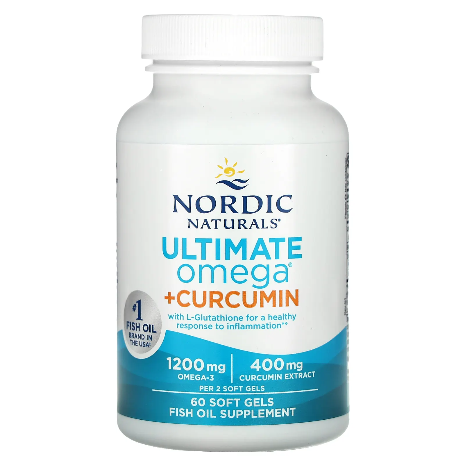 Nordic Naturals, Ultimate Omega + Curcumin, 60 мягких таблеток