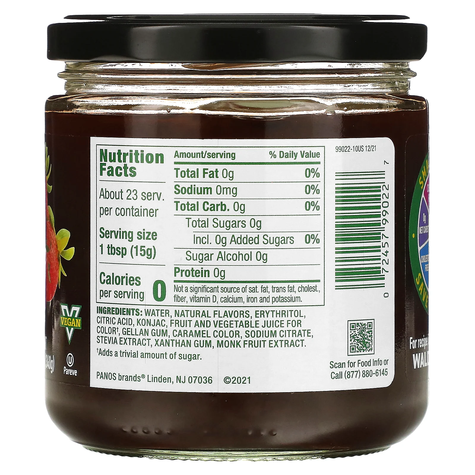 Walden Farms, Клубничный спред, 12 унций (340 г)