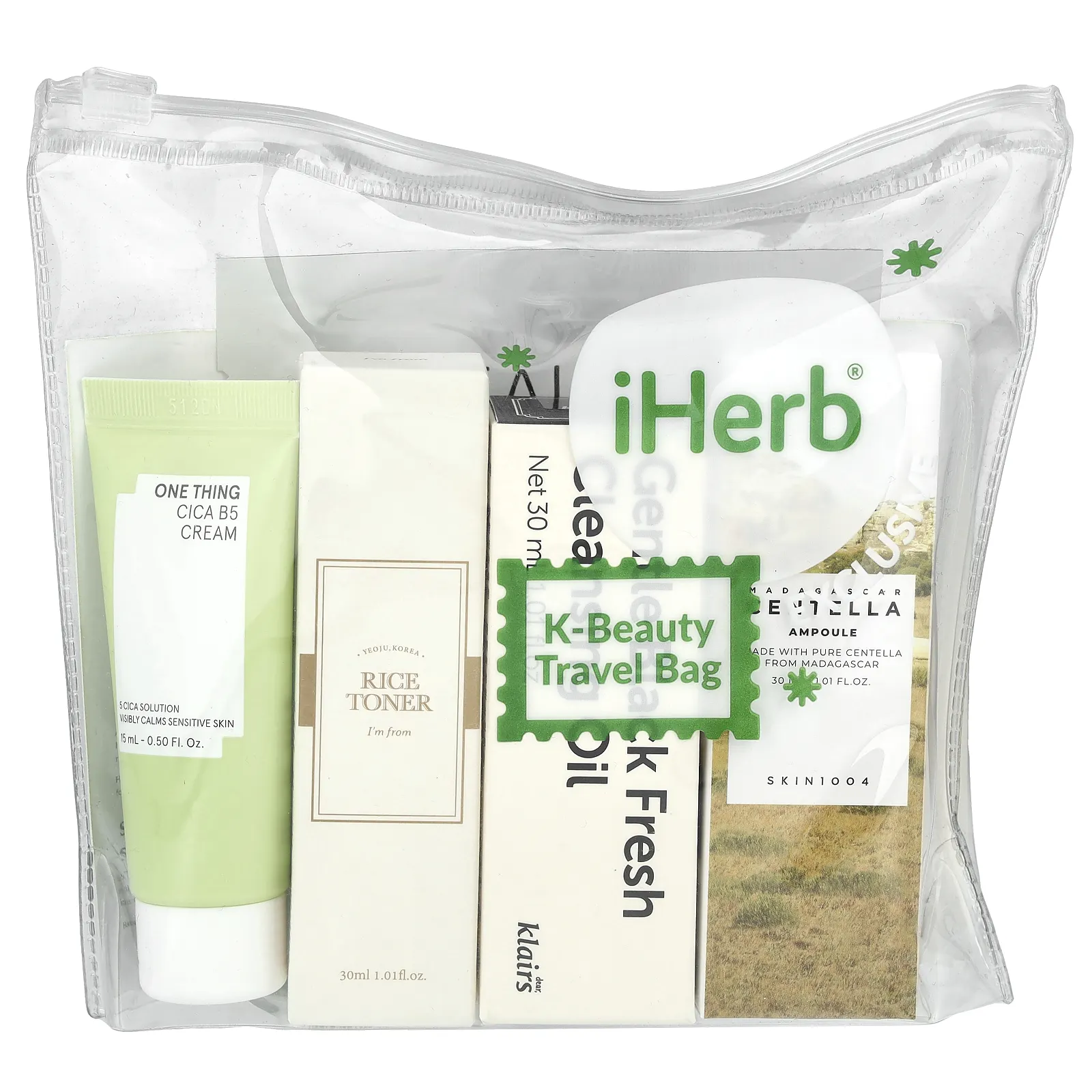 iHerb Exclusive, Корейская дорожная сумка для красоты, 9 шт.