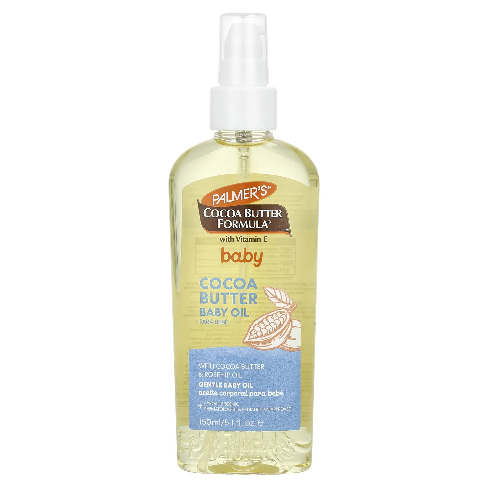 Palmer's, Baby, Cocoa Butter Formula® с витамином E, детское масло какао, 150 мл (5,1 жидк. Унции)