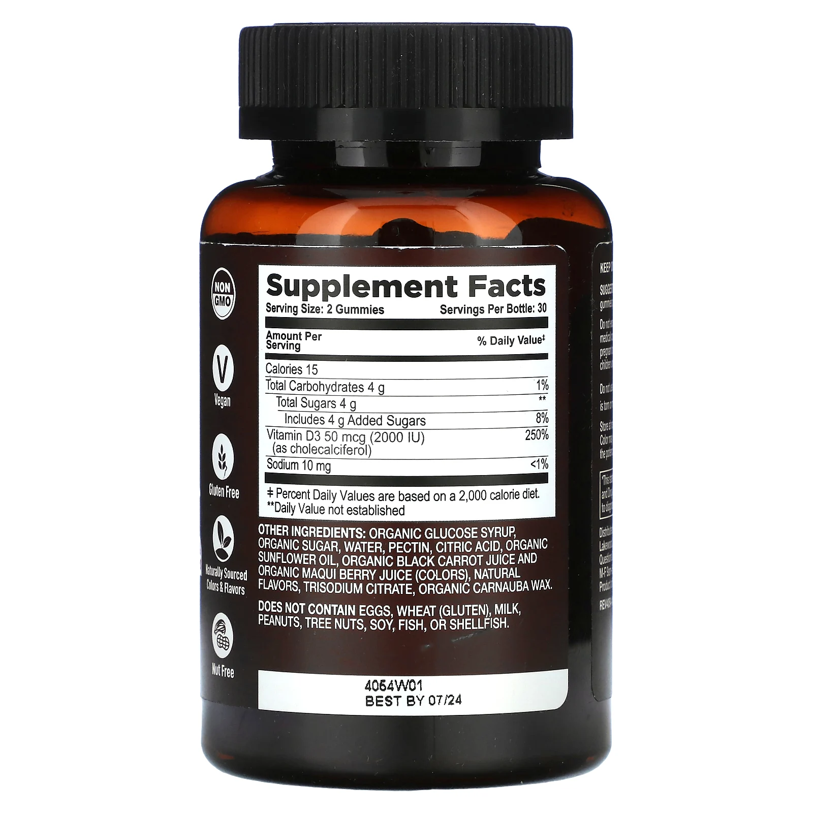 YumV's, Strong Earth, органические жевательные таблетки, витамин D3, клубника и малина, 2000 МЕ, 60 жевательных таблеток (25 мкг (1000 МЕ) в 1 жевательной таблетке)