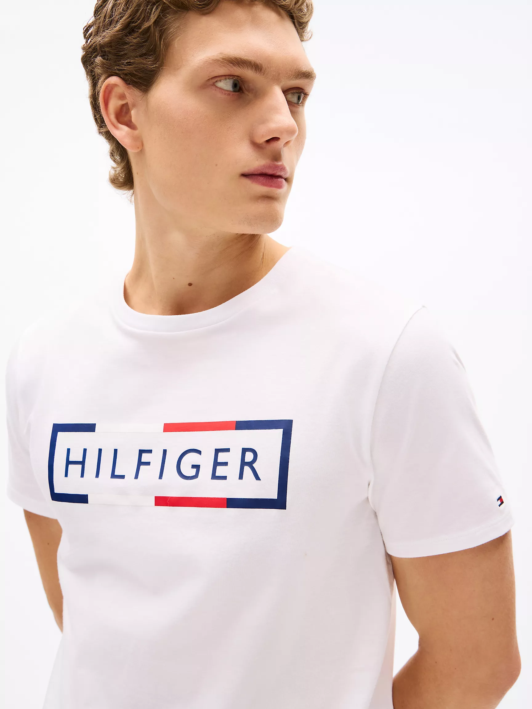 Мужская футболка Tommy Hilfiger, Футболка с фирменным логотипом в рамке