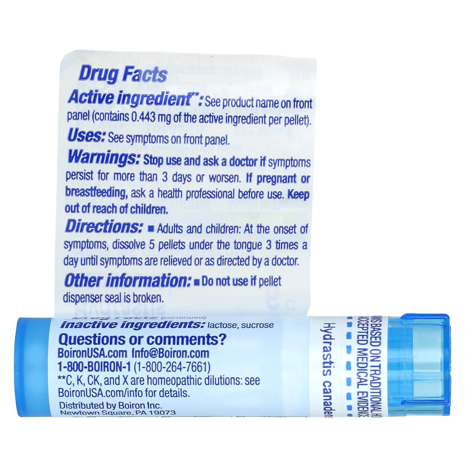 Boiron, Hydrastis canadensis 6C, 80 гранул