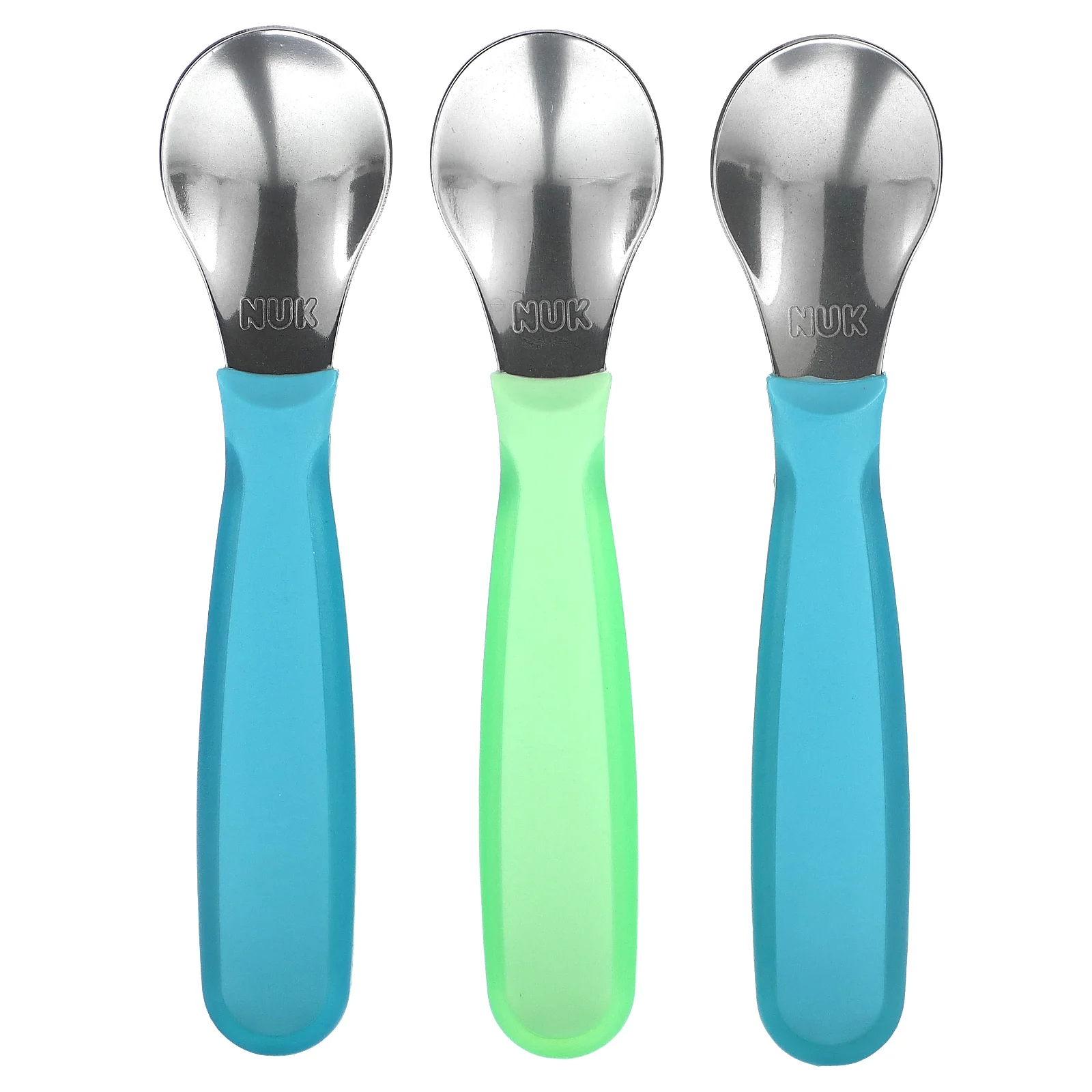 NUK, Набор ложек для столовых приборов для детей, от 18 месяцев, 3 шт.