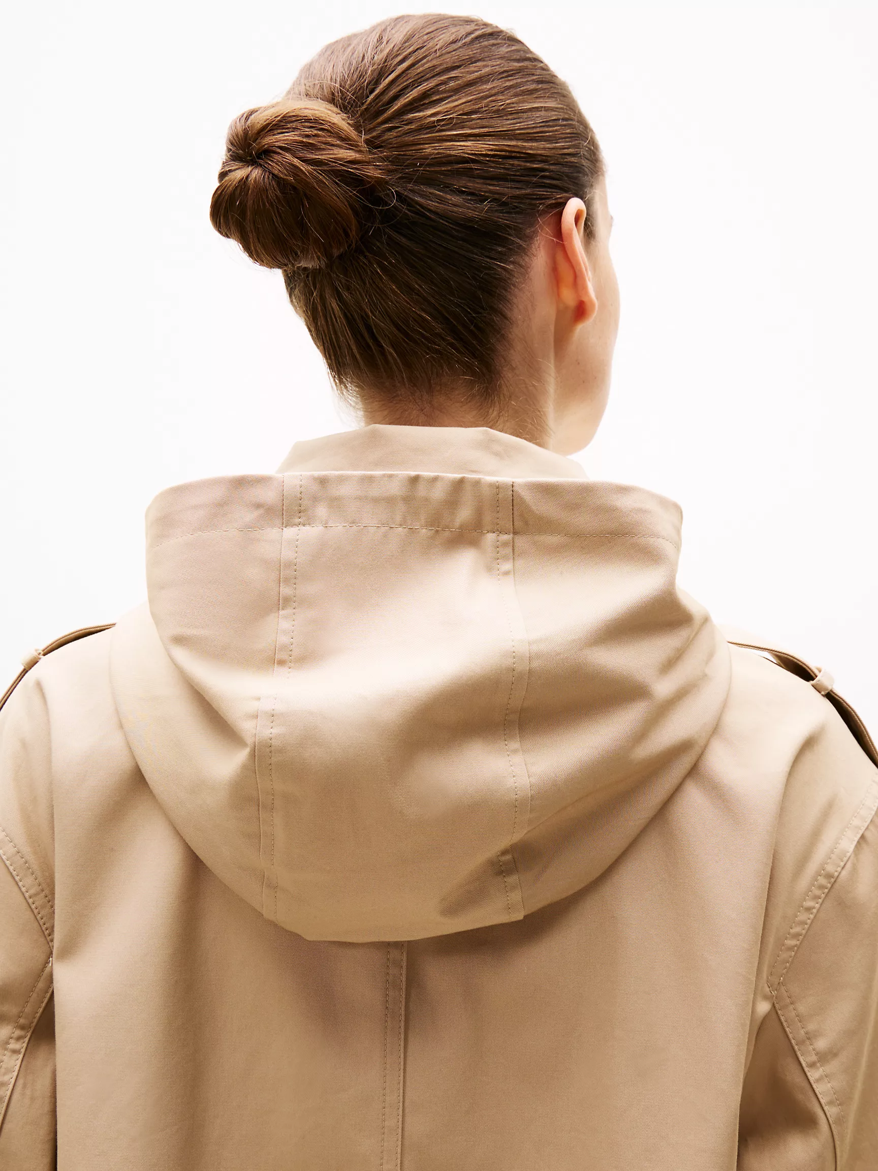 Женское пальто Tommy Hilfiger, Тренч с капюшоном