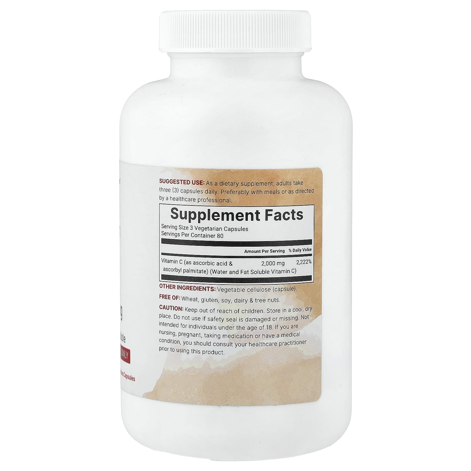 Micro Ingredients, чистый витамин C, 240 вегетарианских капсул (666,66 мг в 1 капсуле)