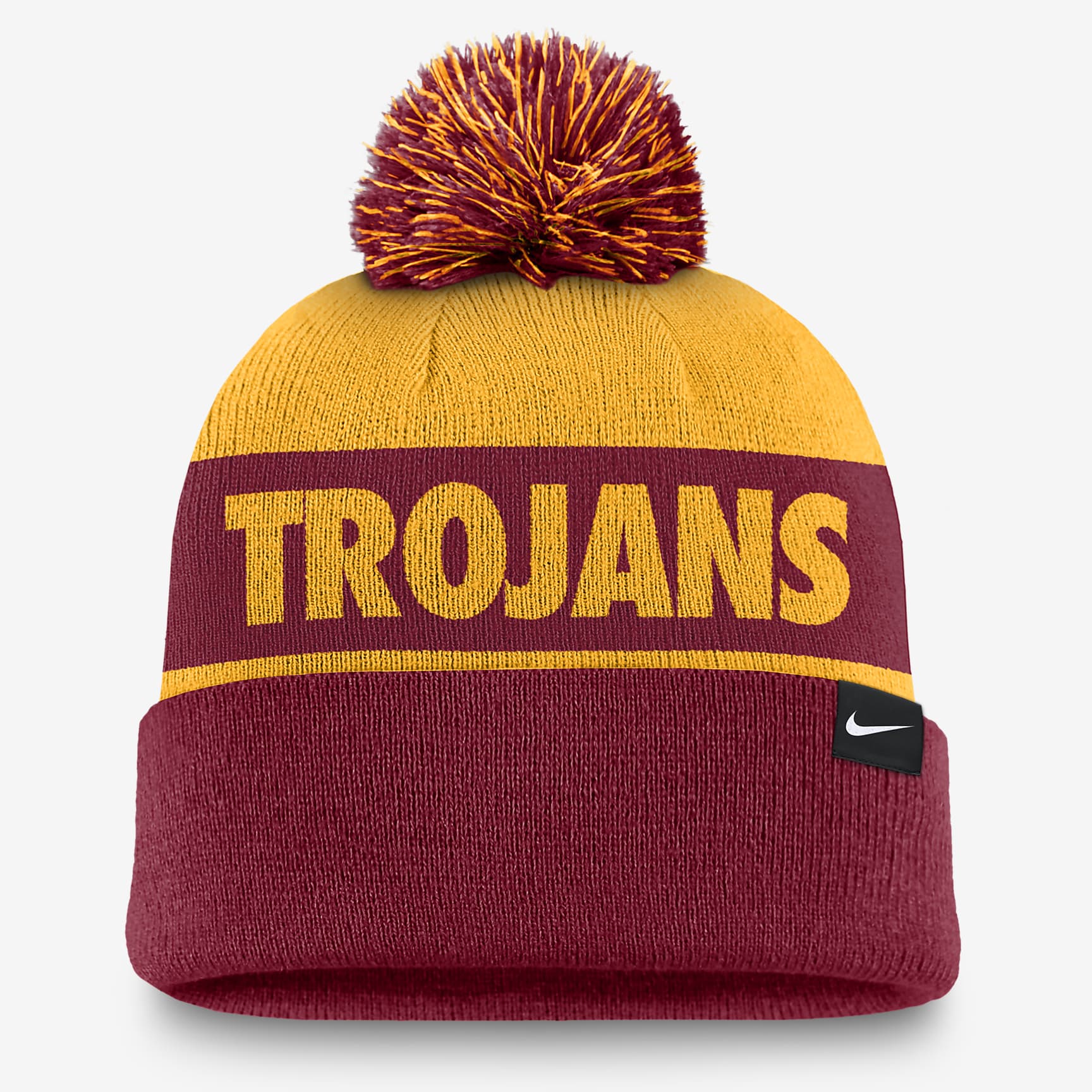 USC Trojans Primetime Peak Men's Nike College Cuffed Pom Beanie