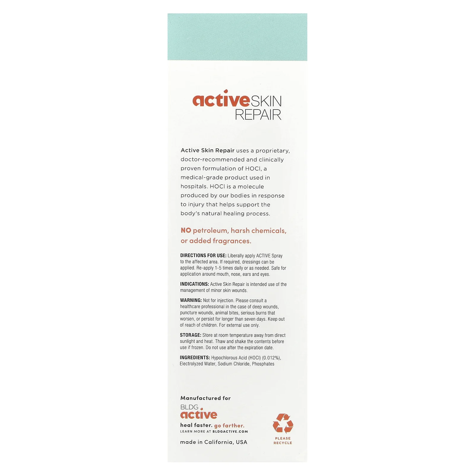 Active Skin Repair, Спрей, 3 жидк. унц.