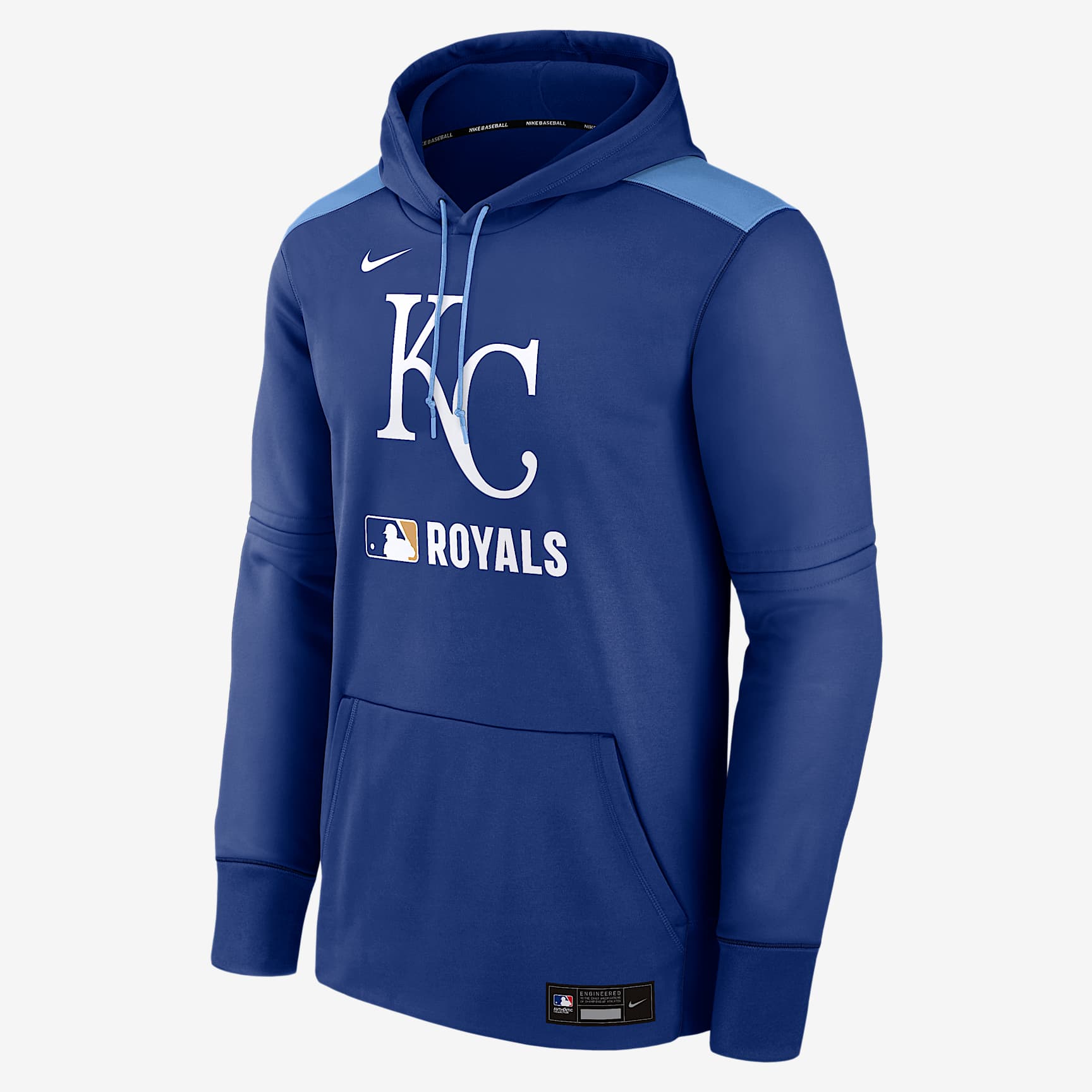 Kansas City Royals Authentic Collection Men's Nike Therma MLB Pullover Hoodie