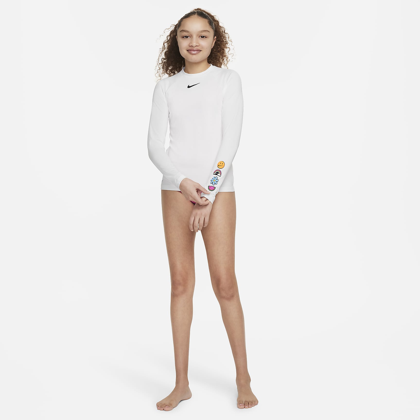 Nike Swim Charms Big Kids' (Girls') Long-Sleeve Hydroguard