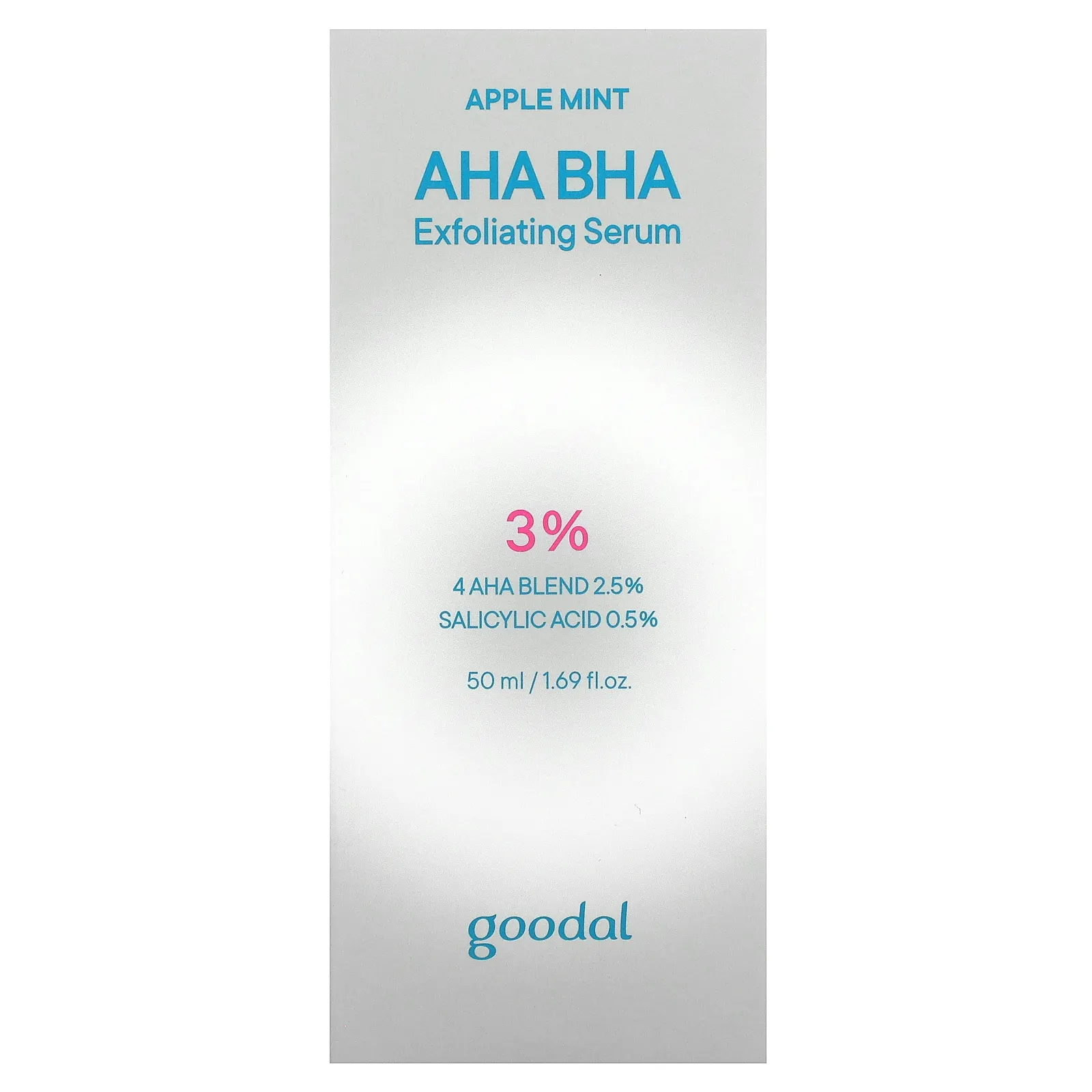 Goodal, отшелушивающая сыворотка с АГК и БГК, с яблочной мятой, 50 мл (1,69 жидк. унции)