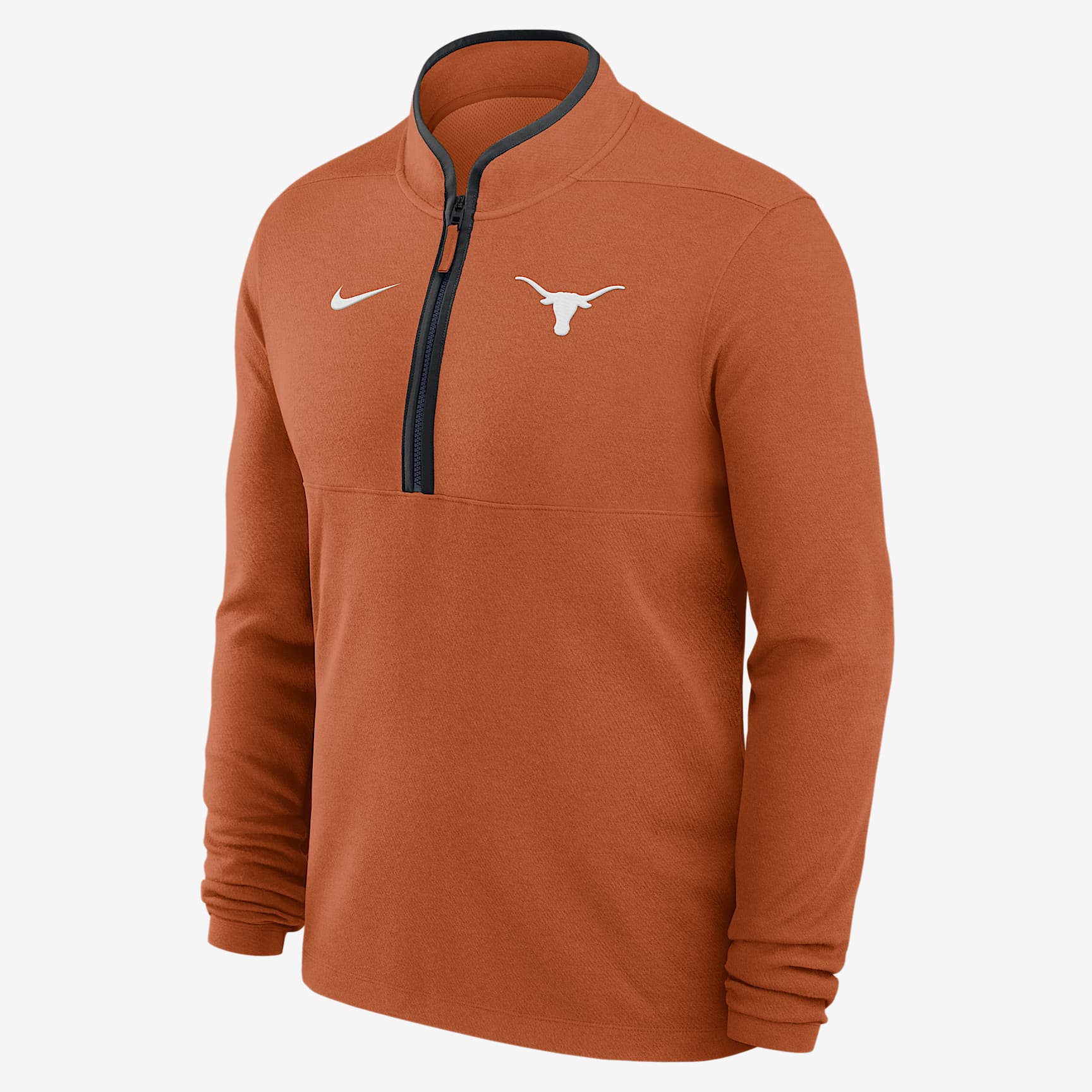 Texas Longhorns Victory Men's Nike Dri-FIT College 1/2-Zip Long-Sleeve Top