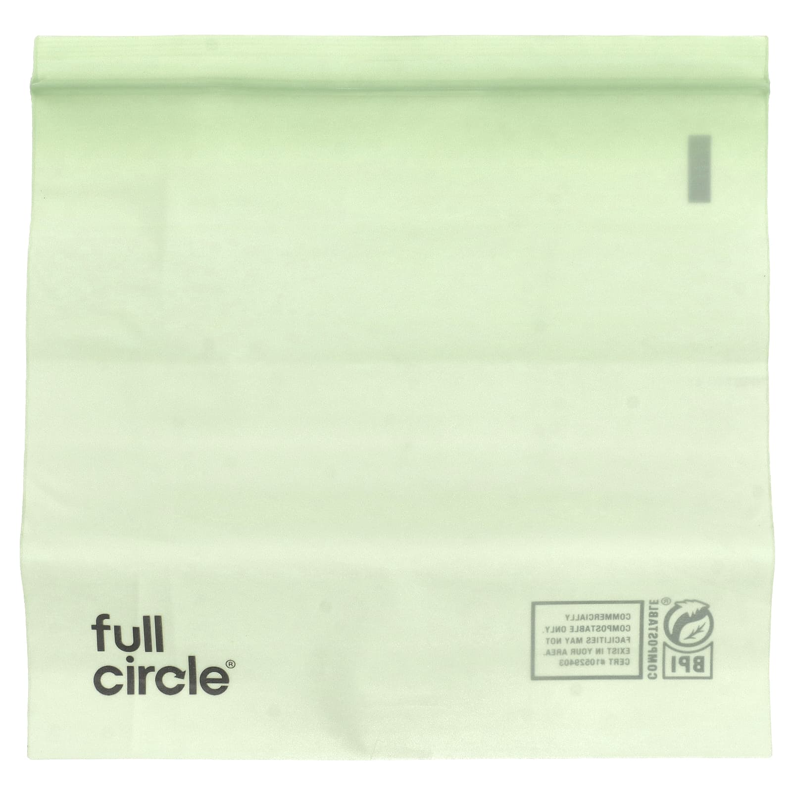 Full Circle, Пакеты для сэндвичей на молнии, компостируемые, 25 пакетов