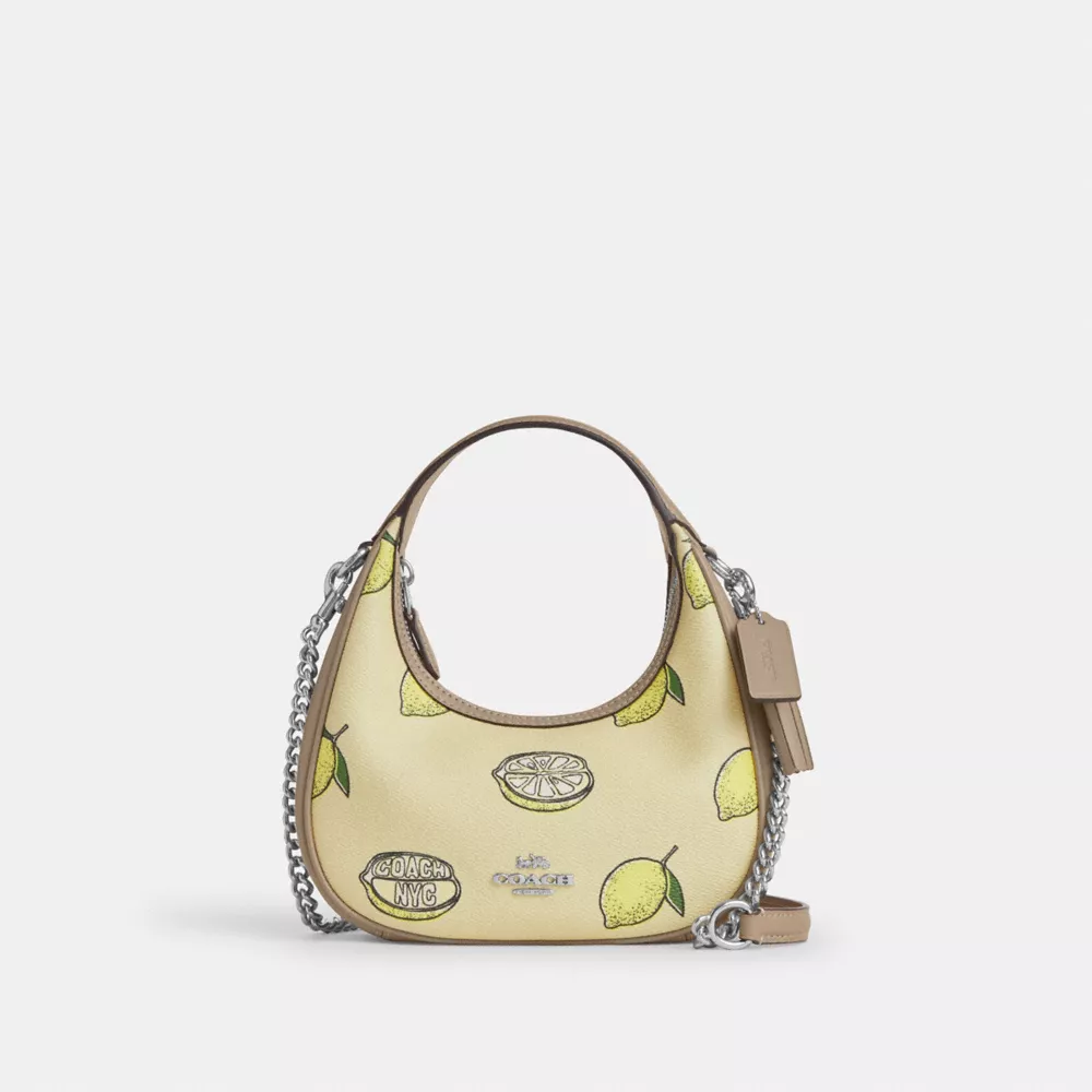 Сумка COACH Carmen Mini Crossbody Bag With Lemon Print