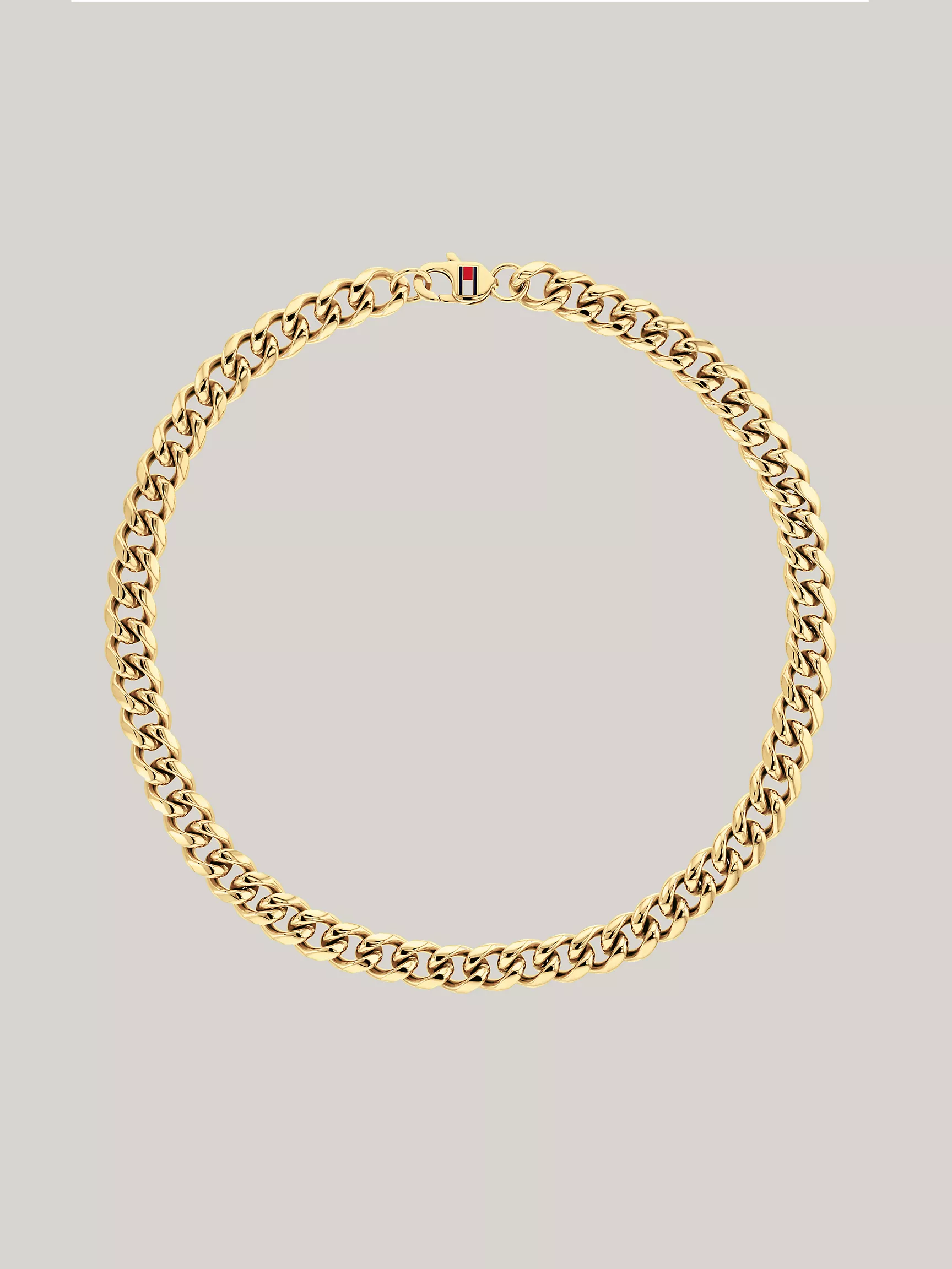 Мужское колье Tommy Hilfiger, Позолоченное массивное ожерелье-цепь