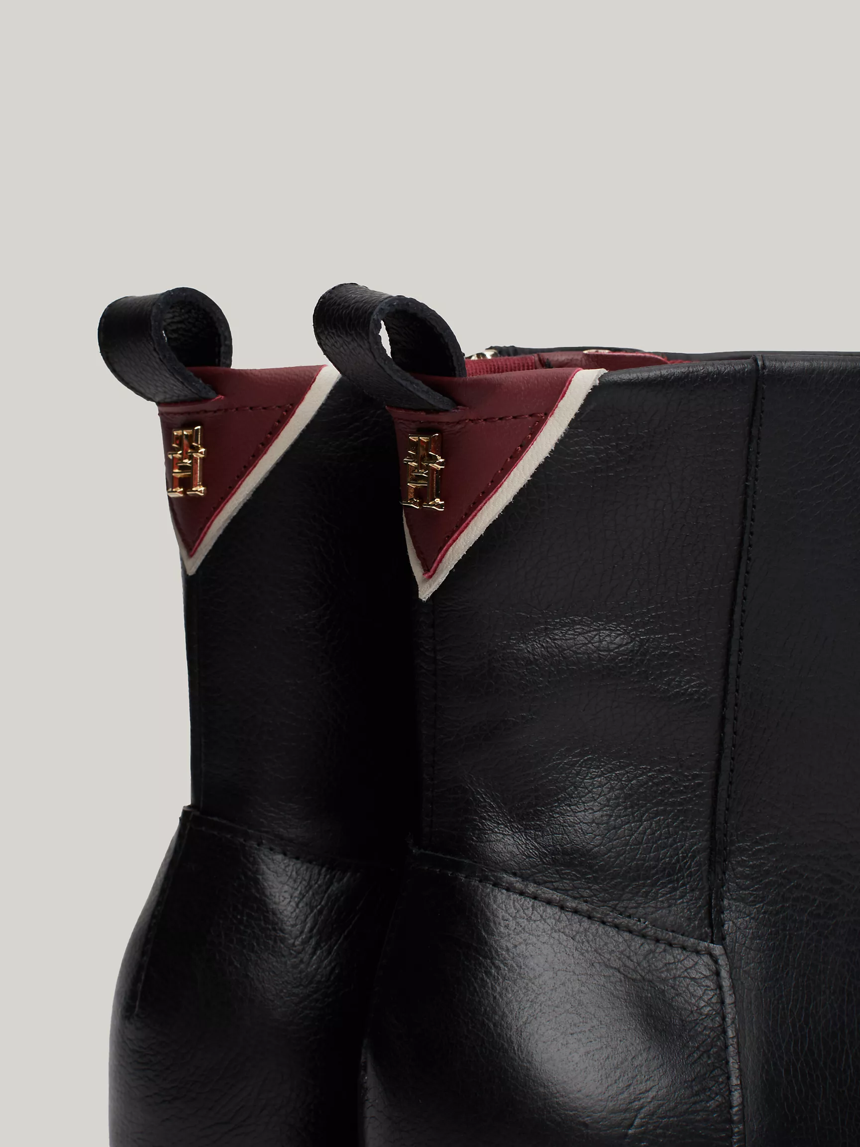 Женские ботинки Tommy Hilfiger, Кожаные ботильоны с монограммным узором