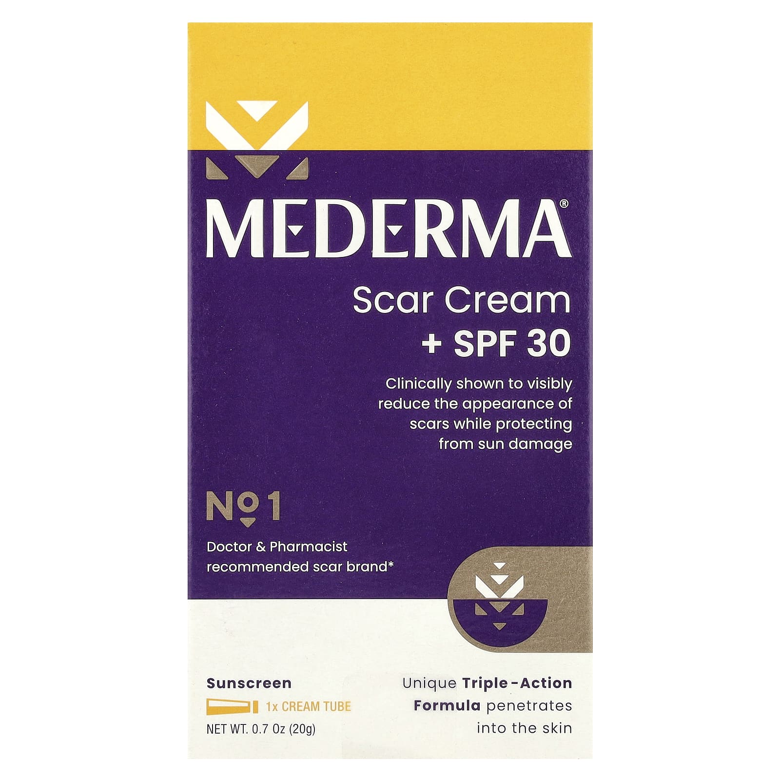Mederma, крем против шрамов, SPF 30, 20 г (0,7 унции)