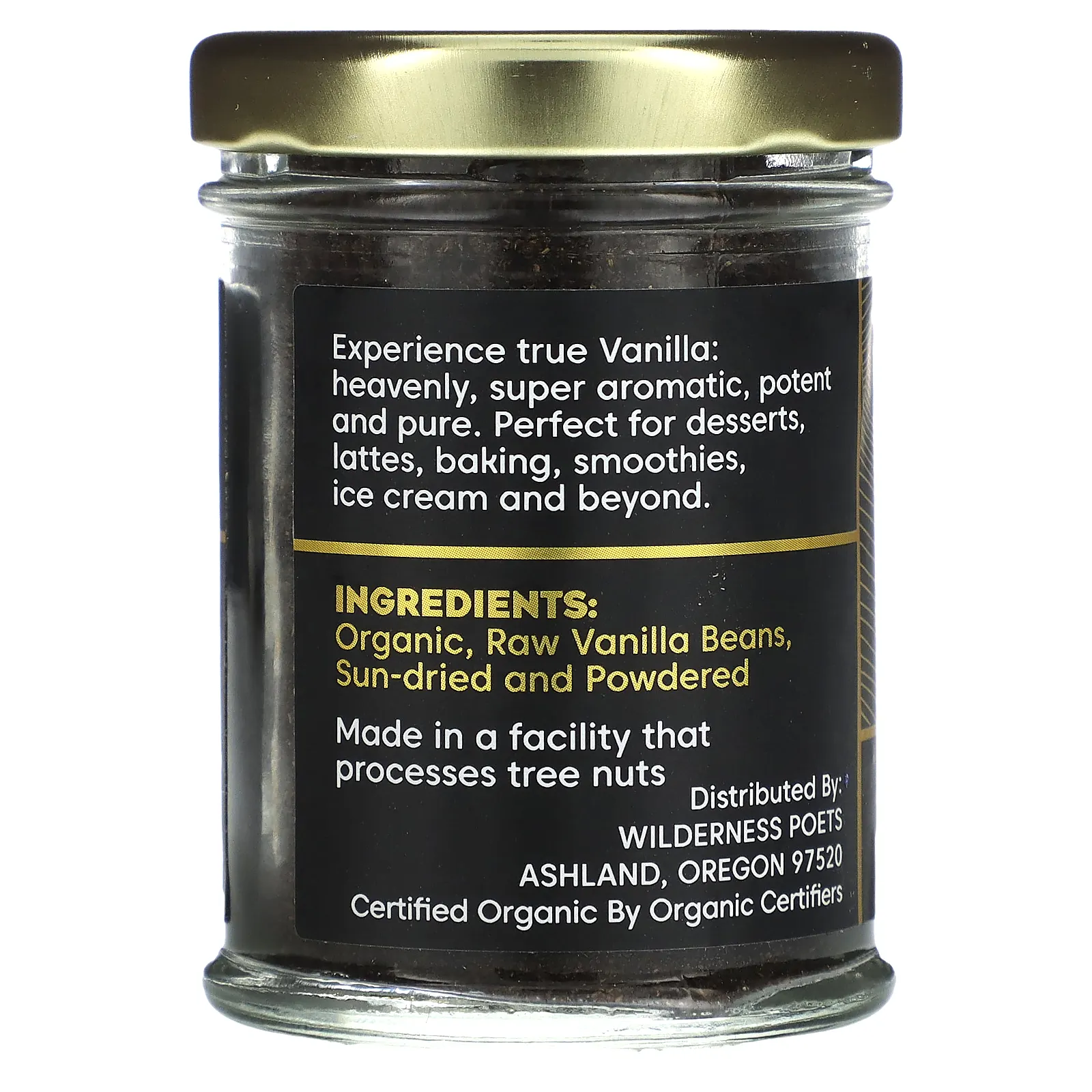Wilderness Poets, чистая молотая органическая таитянская ваниль, 28 г (1 унция)