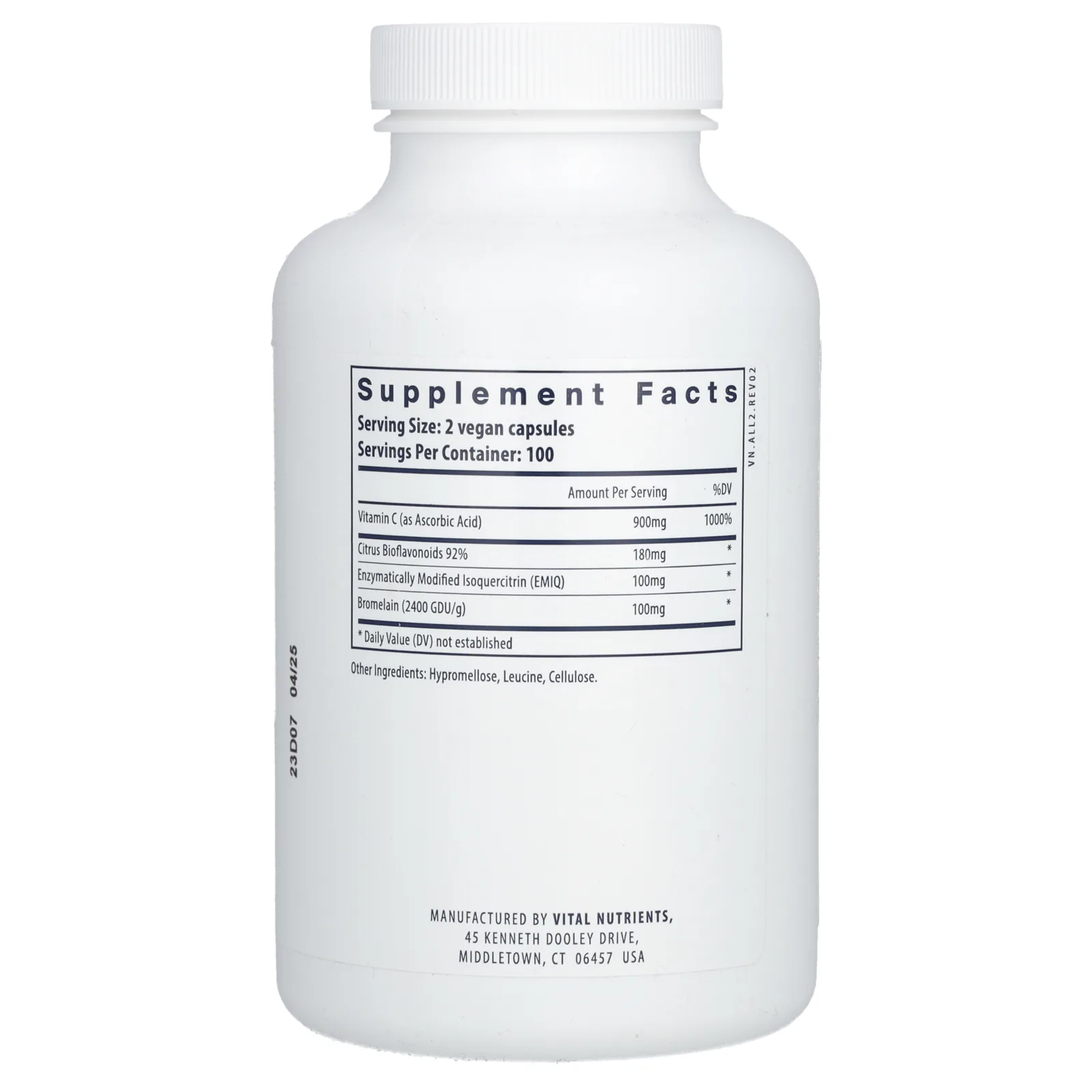 Vital Nutrients, Aller-C, 200 веганских капсул