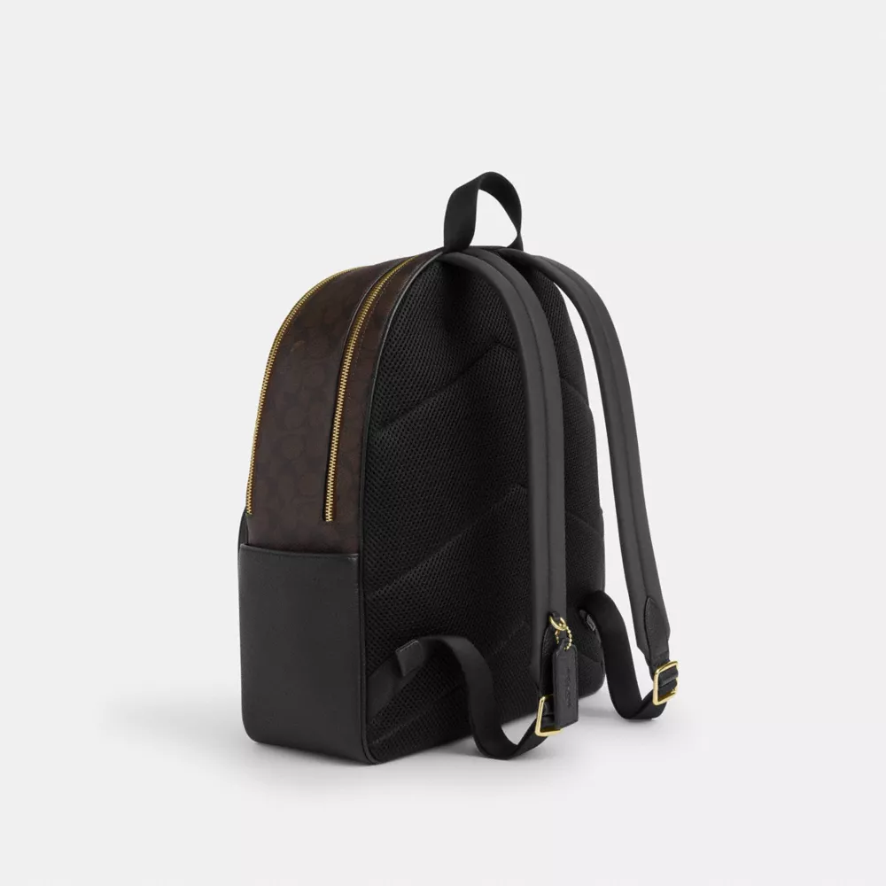 Рюкзак COACH Large Court Backpack In Signature Canvas