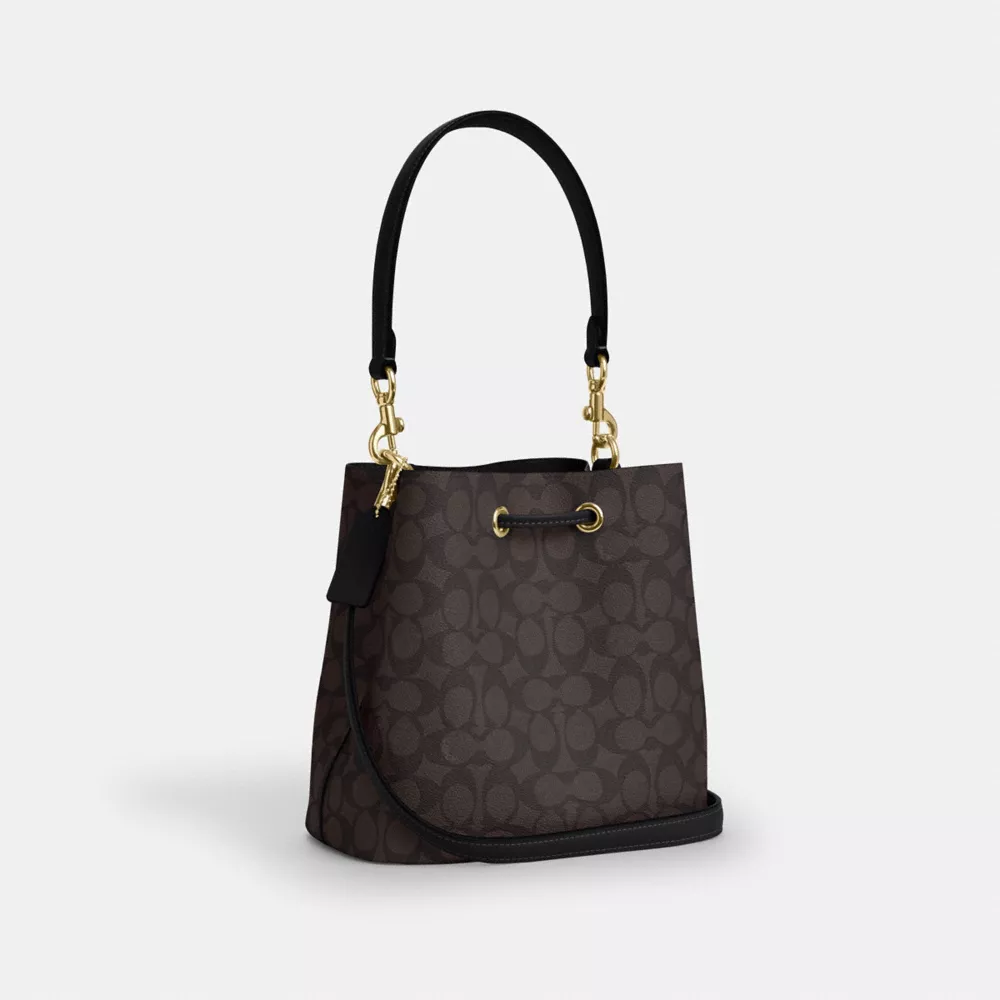 Сумка COACH Rowan Bucket Bag In Signature Canvas