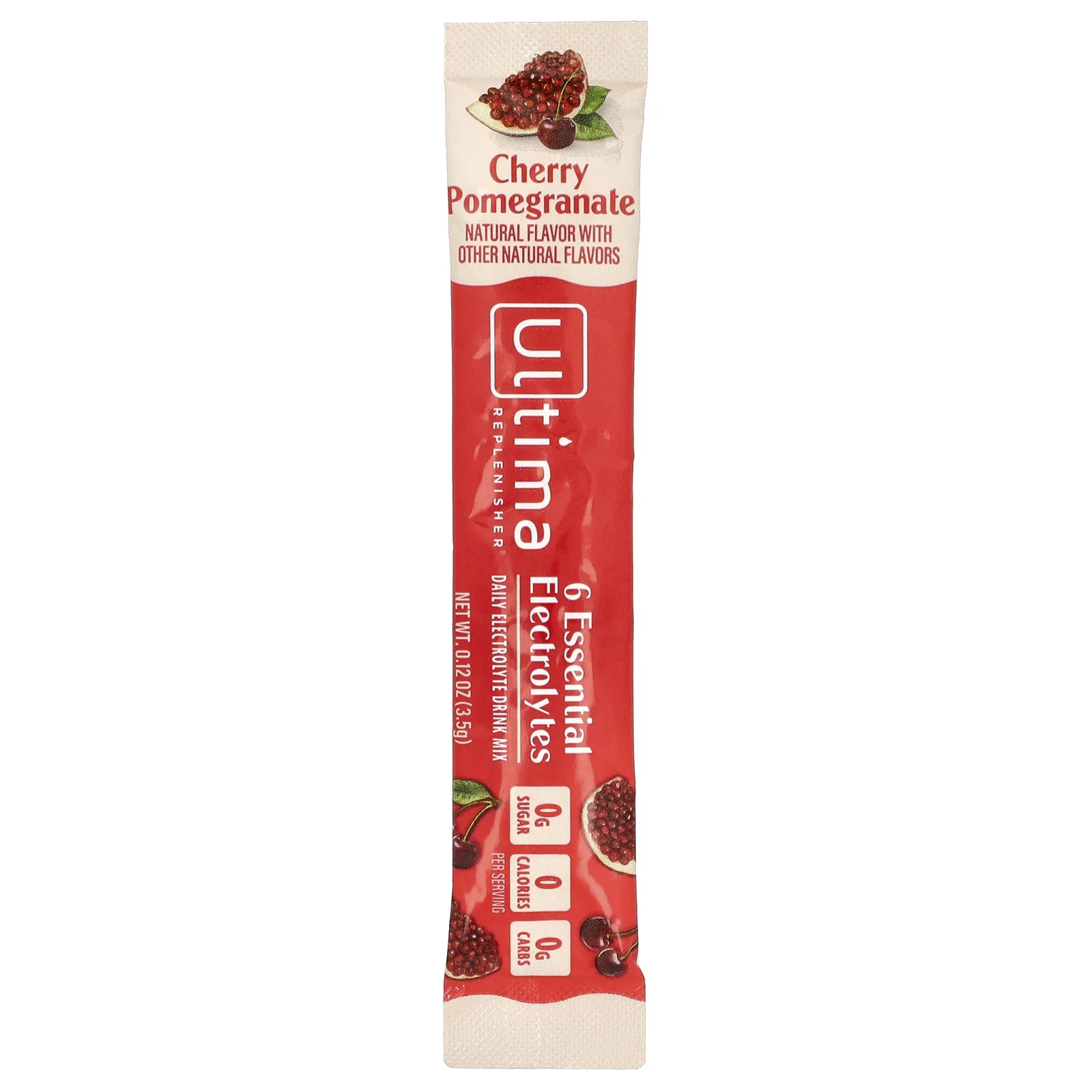 Ultima Replenisher, 6 Essential Electrolytes, ежедневная смесь для приготовления электролитов, вишня и гранат, 10 пакетиков по 3,5 г (0,12 унции)