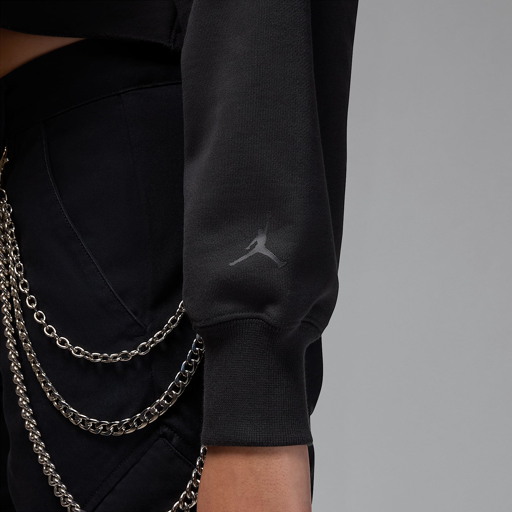 Jordan Flight Fleece Women's Cropped Satin-Lined Hoodie