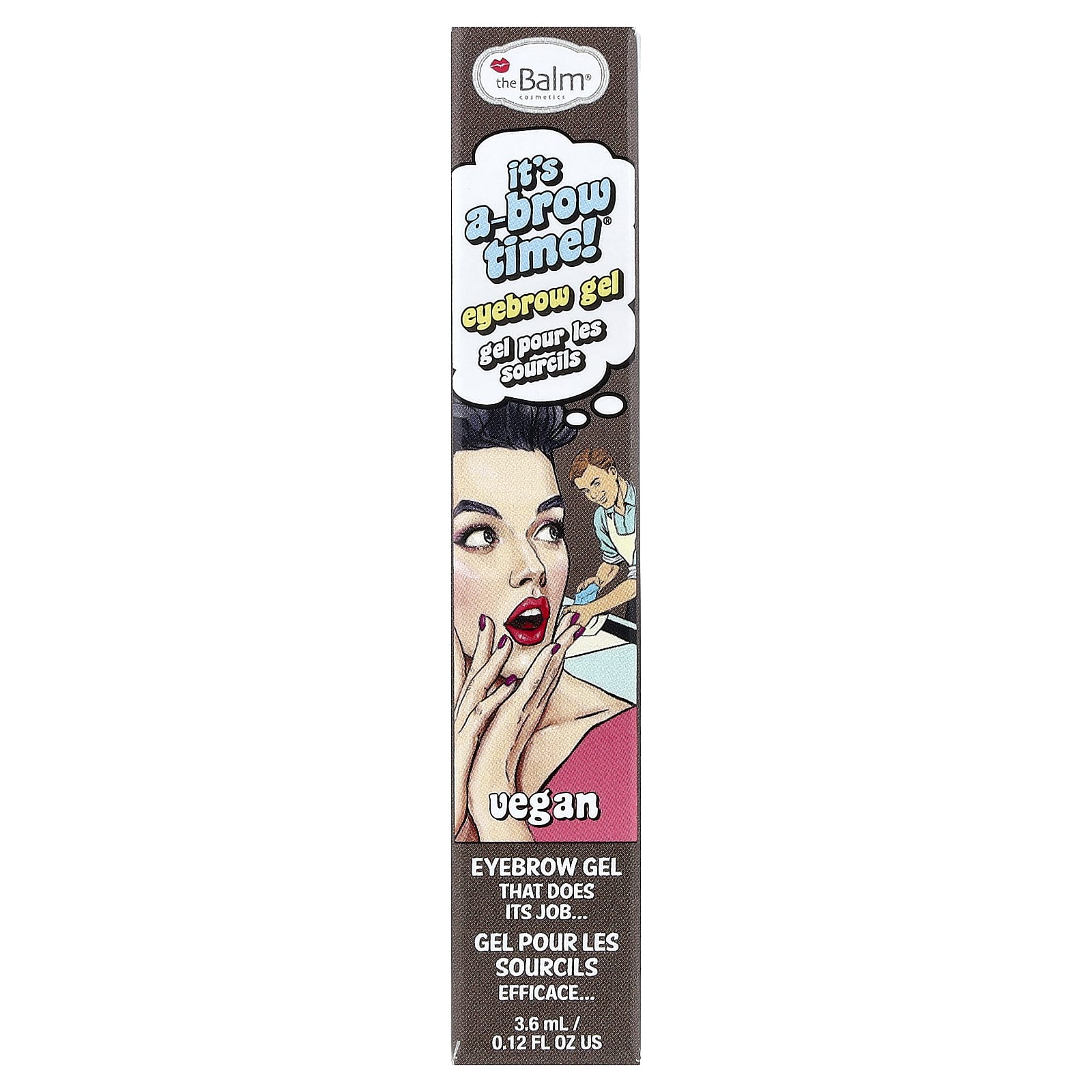 theBalm Cosmetics, It's A-Brow Time!®, гель для бровей, темно-коричневый, 3,6 мл (0,12 жидк. унции)