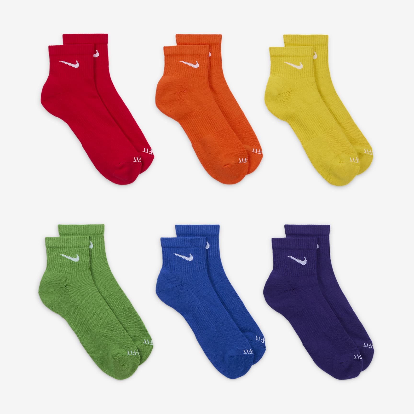 Nike Everyday Plus Cushioned Training Ankle Socks (6 Pairs)