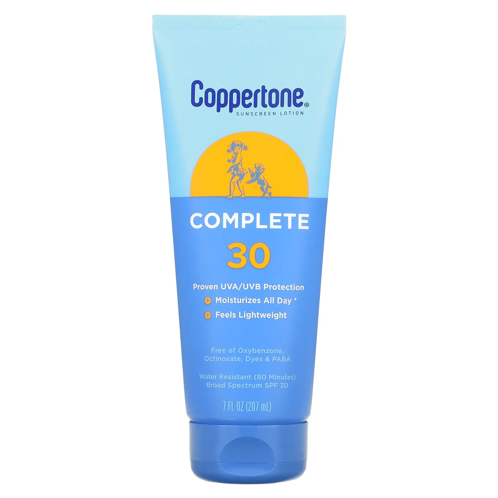 Coppertone, Солнцезащитный лосьон, комплексный, SPF 30, 207 мл (7 жидк. Унций)