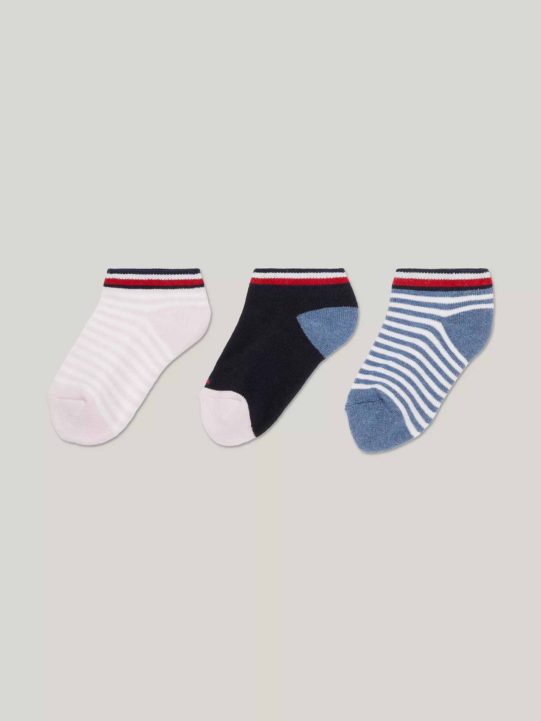Носки для девочек Tommy Hilfiger, Набор из 3 пар носков с принтом до щиколотки
