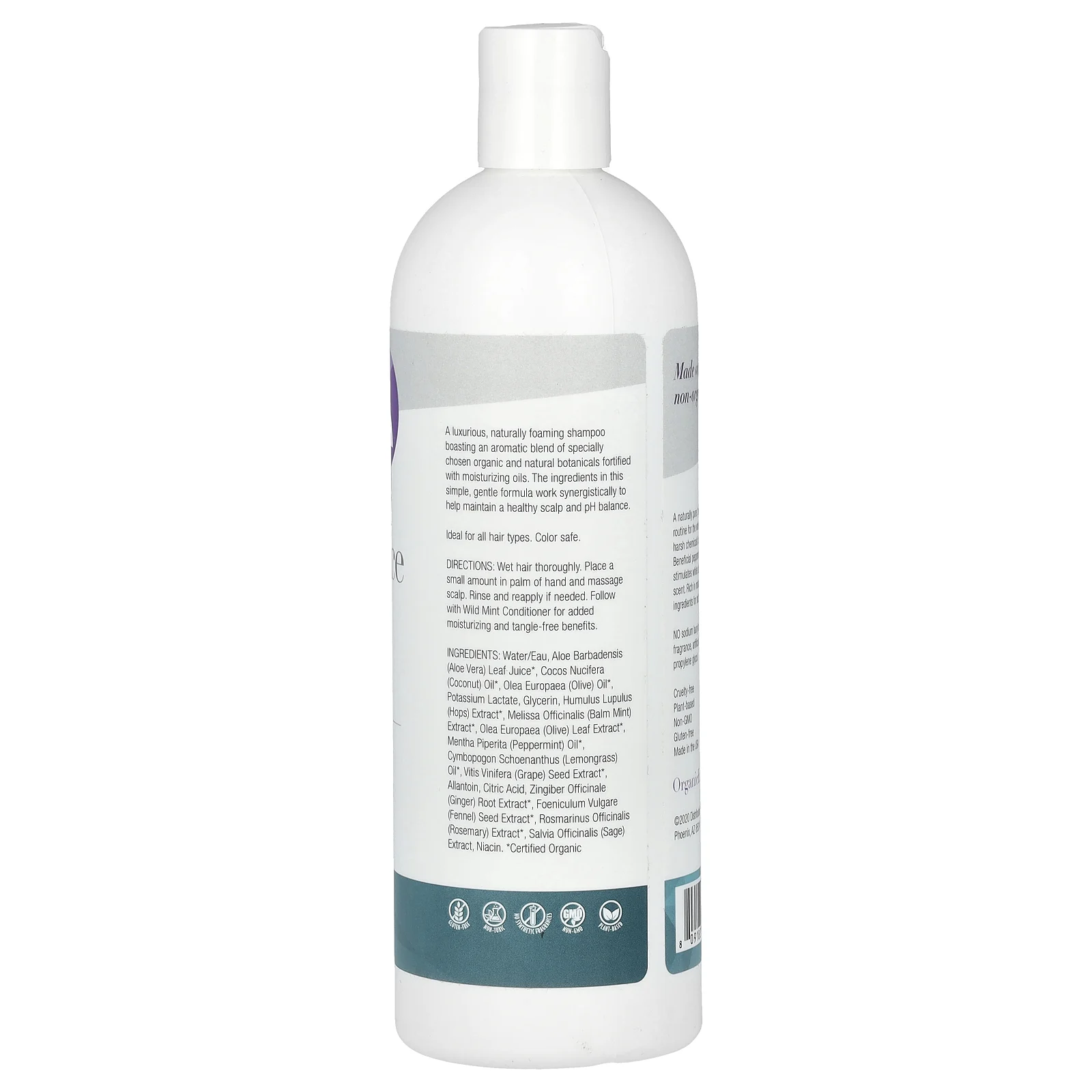 Organic Excellence, шампунь, восстанавливающая терапия для волос, дикая мята, 473 мл (16 жидк. унций)