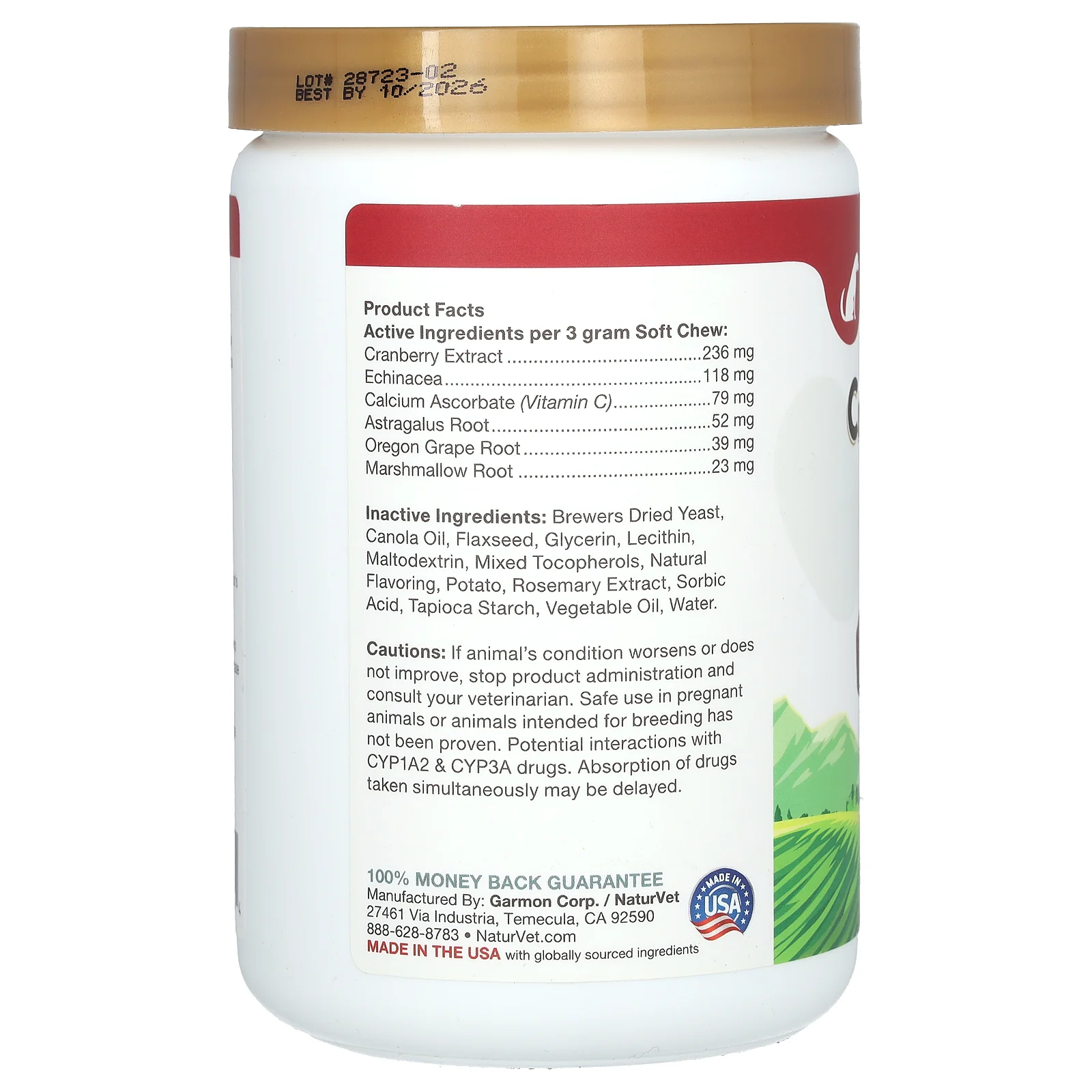 NaturVet, Cranberry Relief, добавка для здоровья мочевыводящих путей и эхинацеи, для собак, 120 жевательных таблеток, 360 г (12,6 унции)