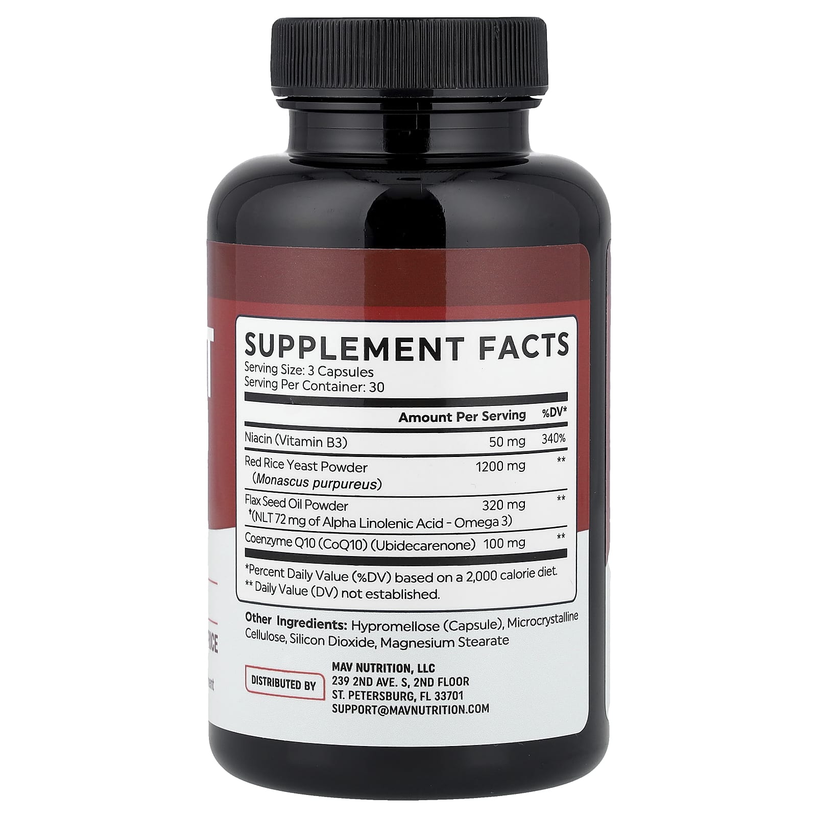 MAV Nutrition, добавка для поддержки здоровья сердца, 90 капсул