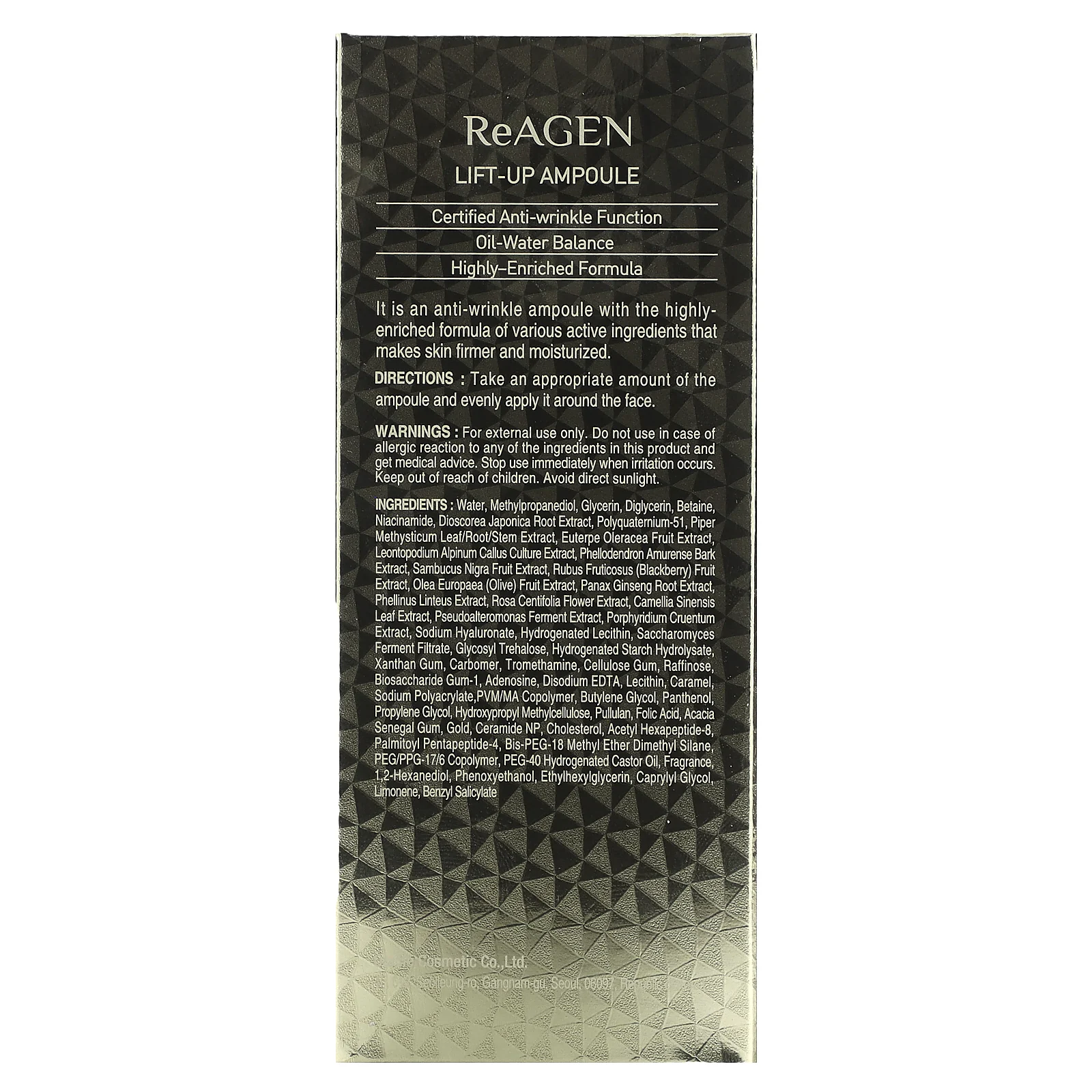 Dr. Oracle, ReAgen Lift-Up Ampoule, 30 мл (1,01 жидк. Унции)