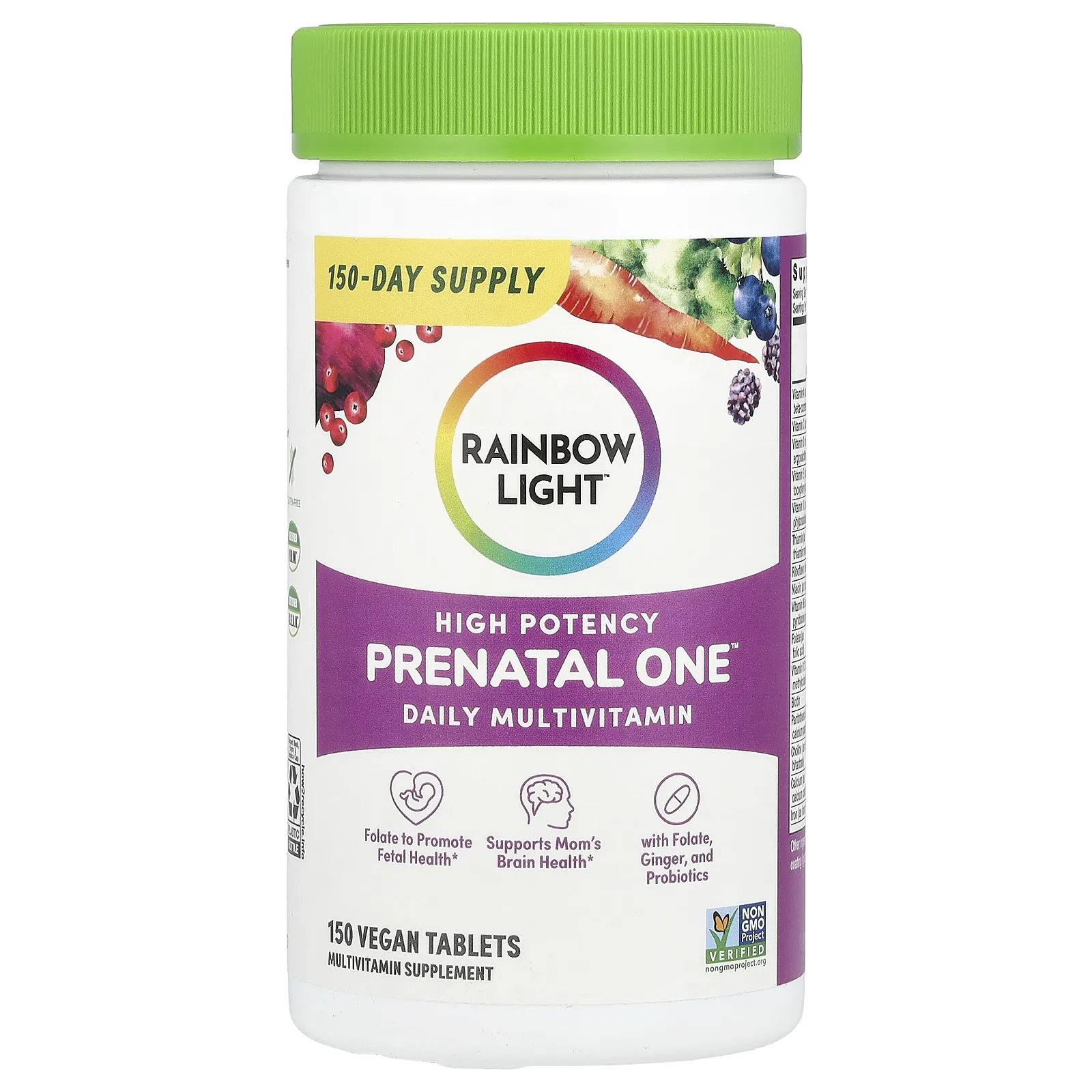 Rainbow Light, Prenatal One, мультивитамины для беременных, 150 таблеток