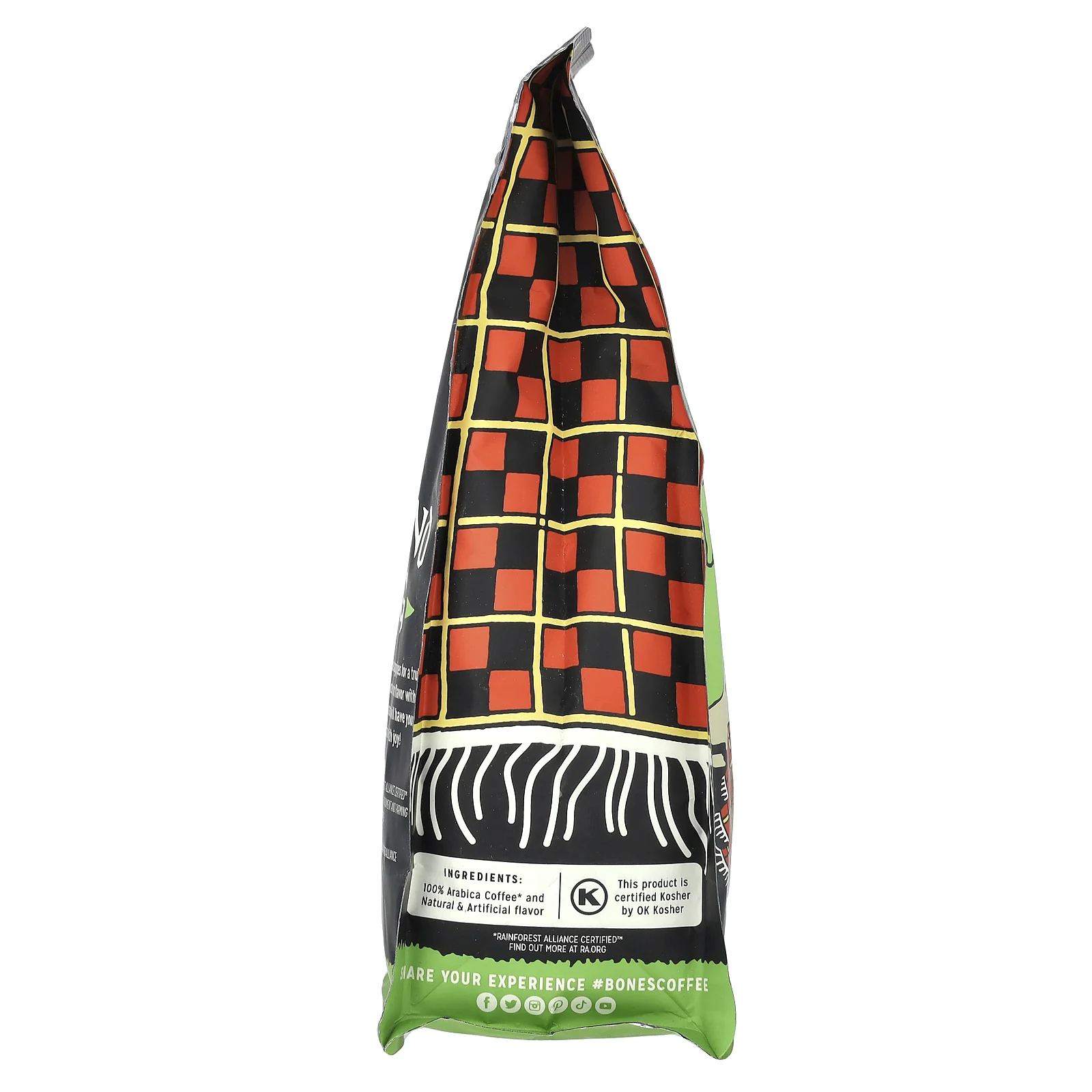 Bones Coffee Company, хайлендский грог, ириска и карамель, цельные зерна, средняя обжарка, 340 г (12 унций)