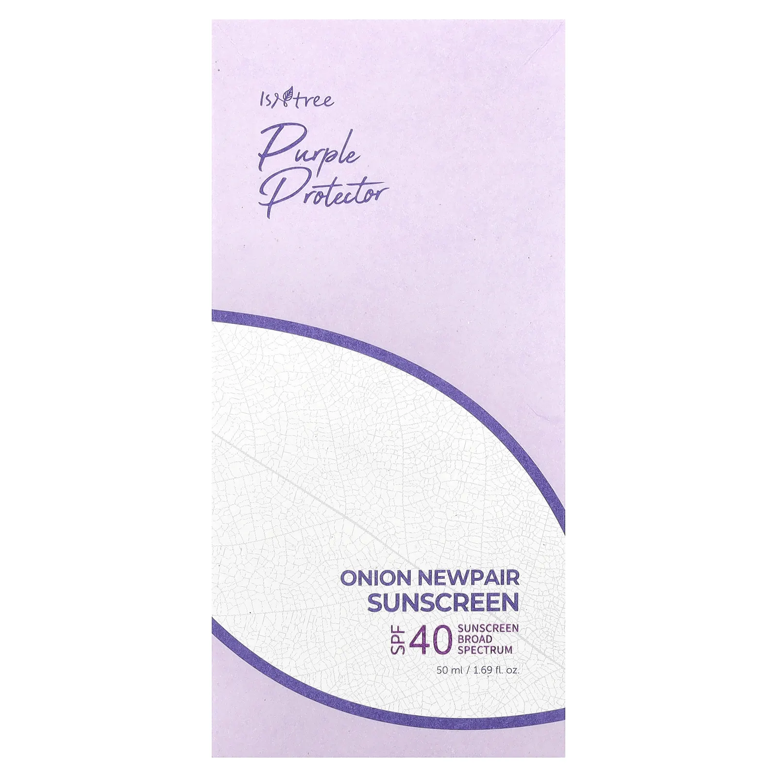 ISNtree, Purple Protector, солнцезащитное средство Newpair с луком, SPF 40, 50 мл (1,69 жидк. унц.)