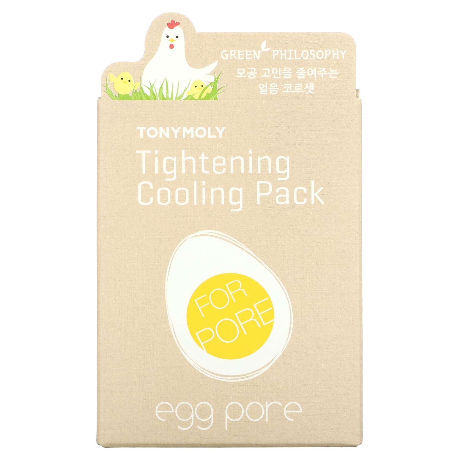 Tony Moly, Охлаждающая и стягивающая яичная маска для лица, 30 г