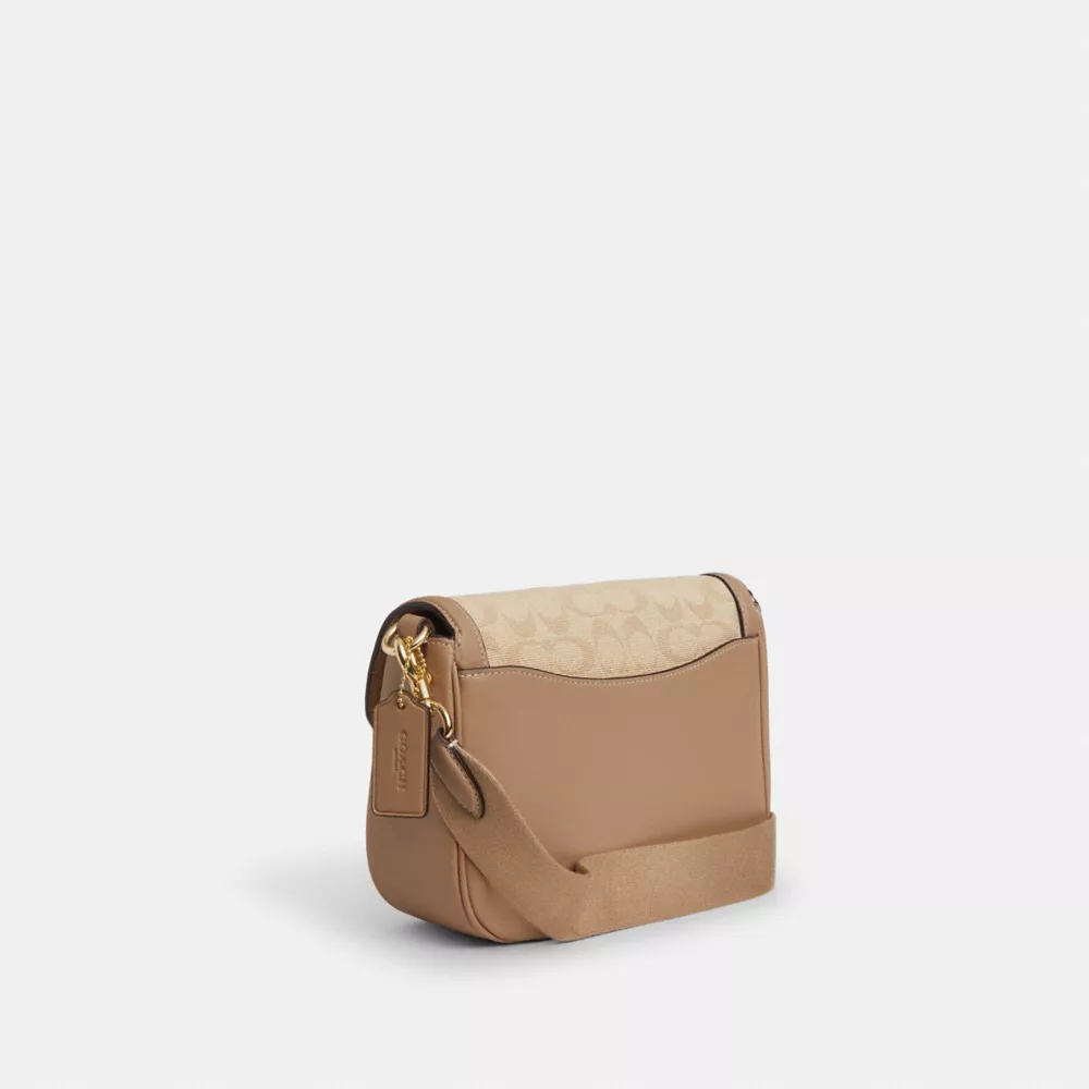 Сумка COACH Amelia Saddle Bag With Signature Canvas