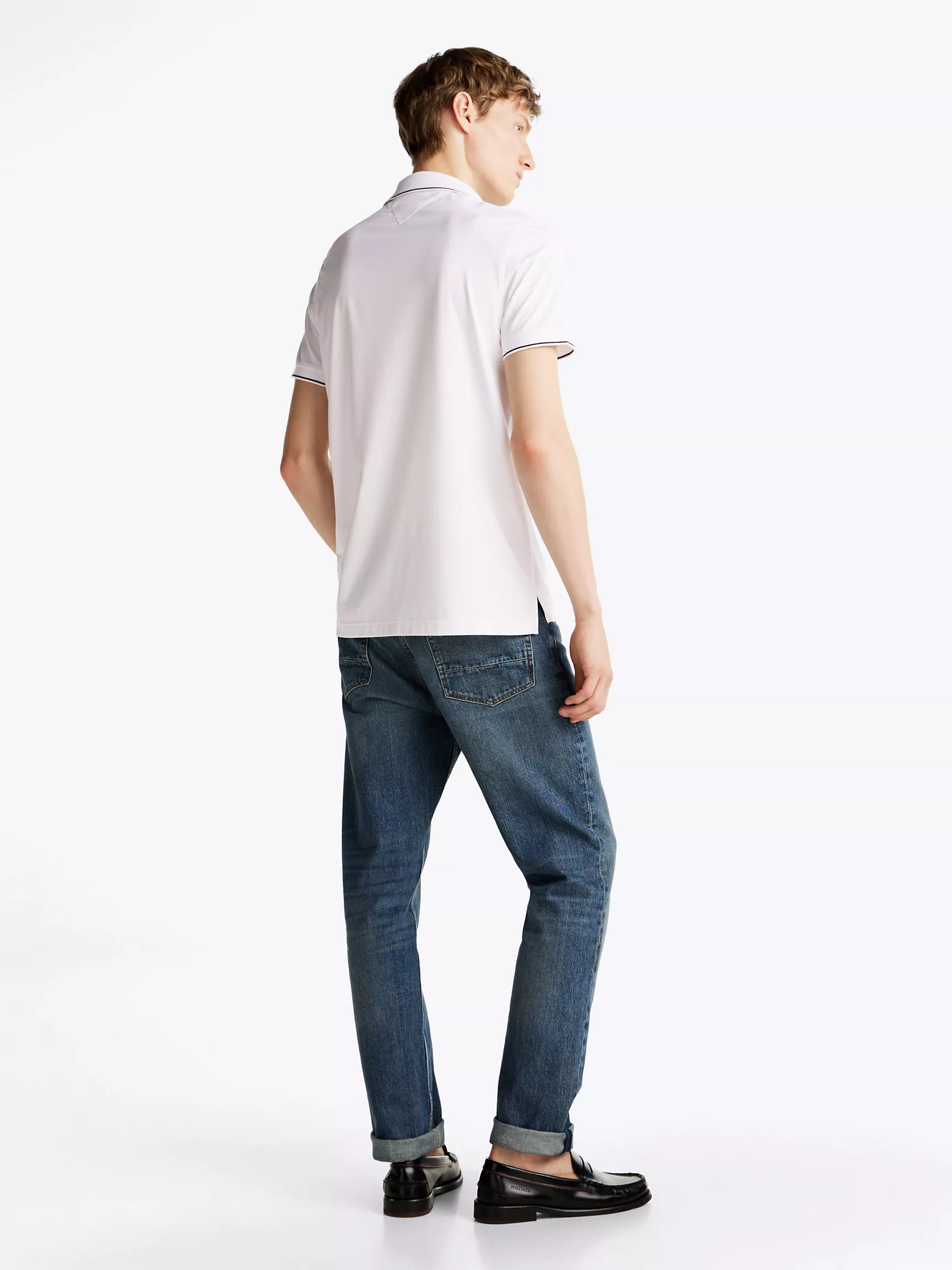 Мужское поло Tommy Hilfiger, Стандартное поло из трикотажной ткани Performance