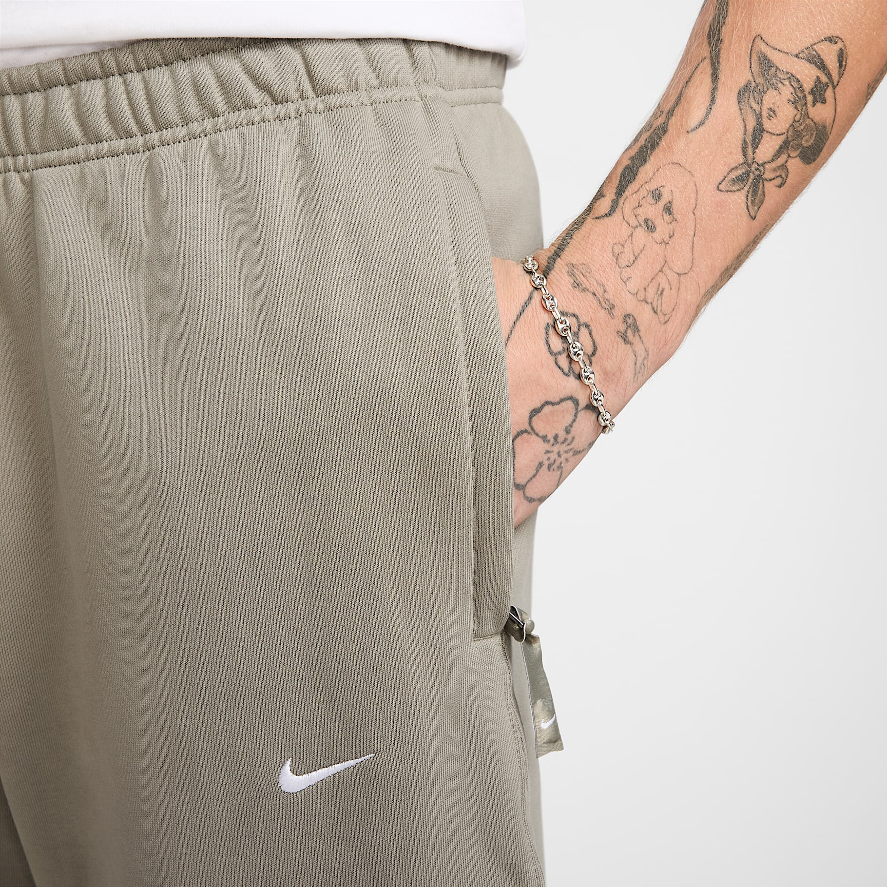 Nike Solo Swoosh Men's Open-Hem Fleece Pants