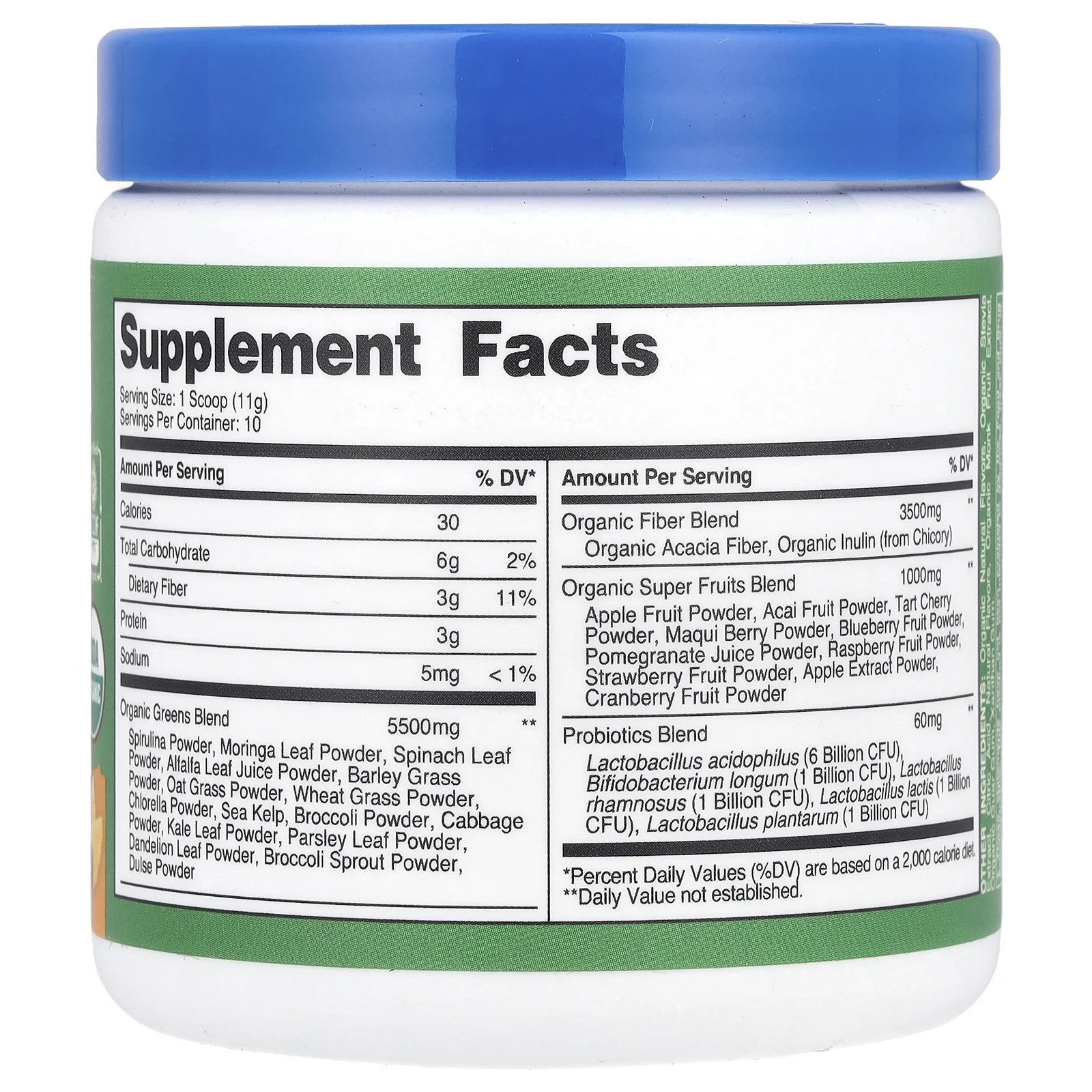 Nutricost, Органическая суперзеленая, апельсин и восход солнца, 114 г (4,1 унции)