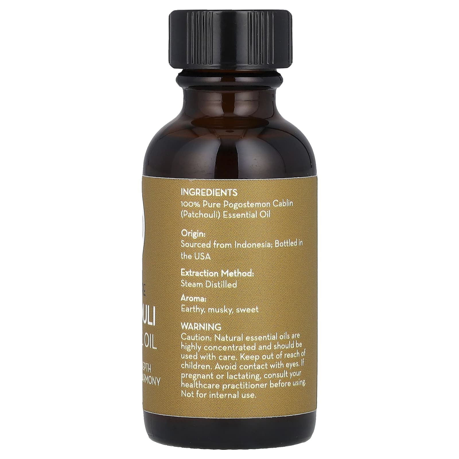 Pure Body Naturals, 100% чистое эфирное масло, пачули, 30 мл (1 жидк. Унция)