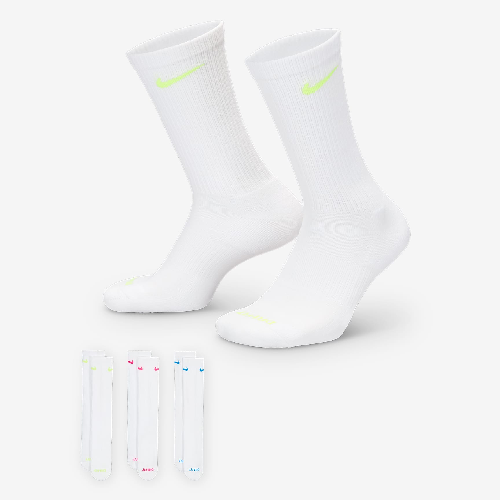 Nike Everyday Plus Cushioned Training Crew Socks (3 Pairs)