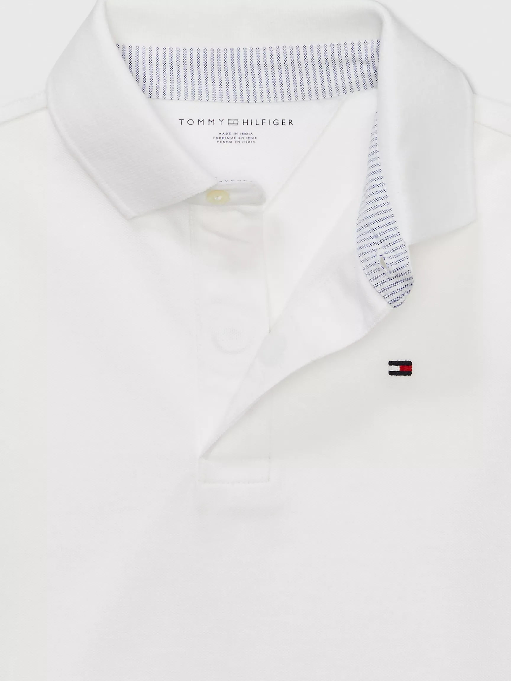 Рубашка-поло для мальчиков Tommy Hilfiger, Детское эластичное однотонное поло