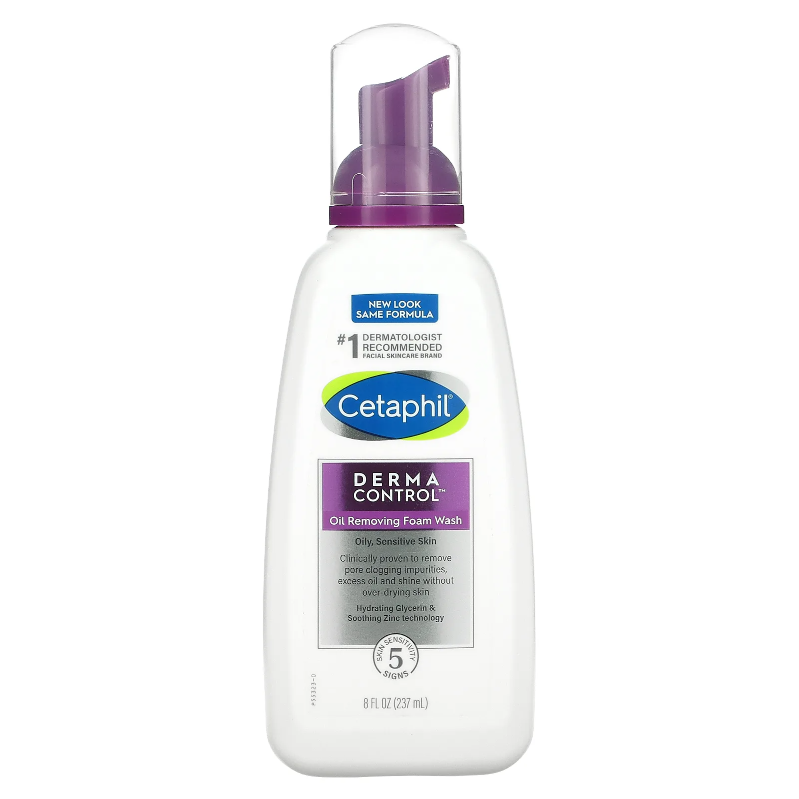 Cetaphil, Derma Control, пенка для умывания для удаления жира, 237 мл (8 жидк. Унций)